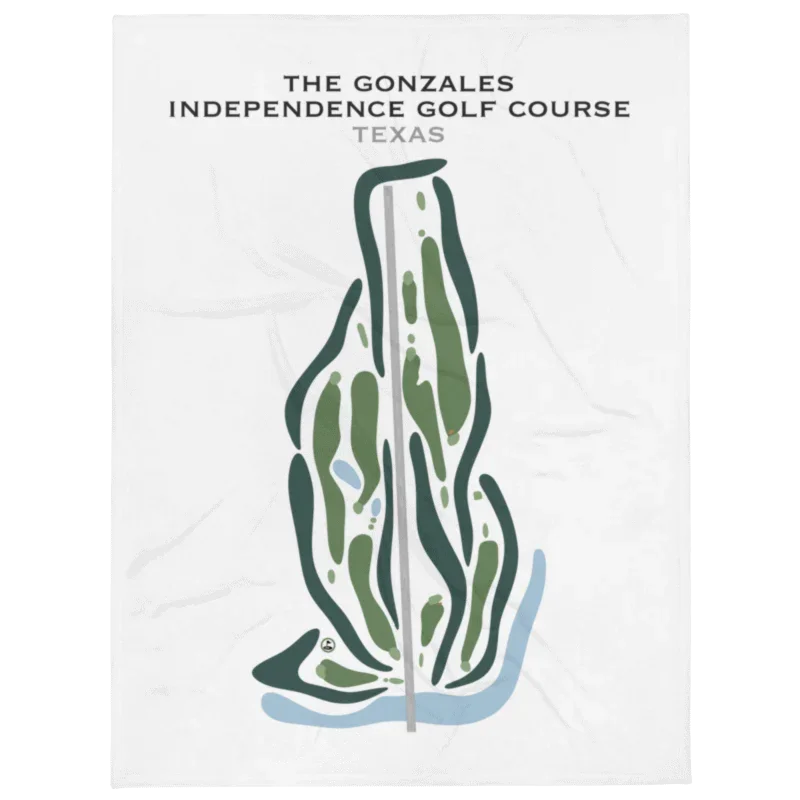 The Gonzales Independence Golf Course, Texas - Printed Golf Courses
