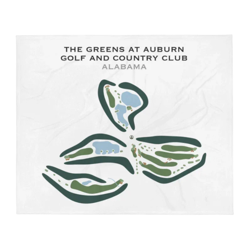 The Greens at Auburn Golf & Country Club, Alabama - Printed Golf Courses