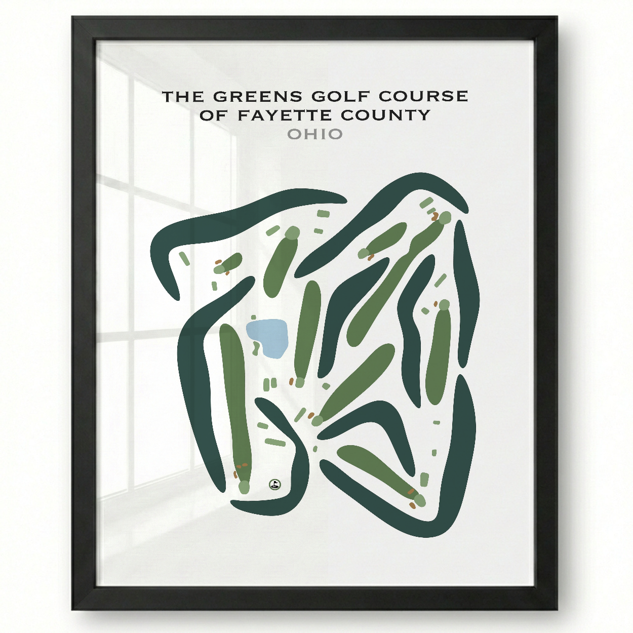 The Greens Golf Course of Fayette County, Ohio - Printed Golf Courses