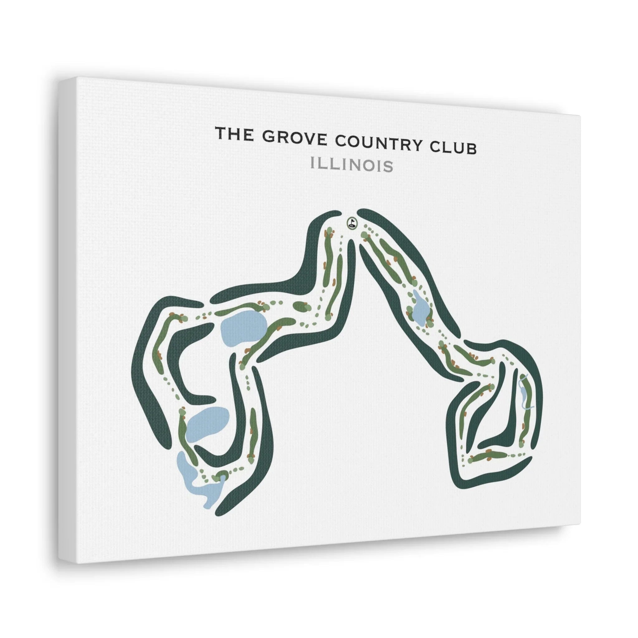 The Grove Country Club, Illinois - Printed Golf Courses