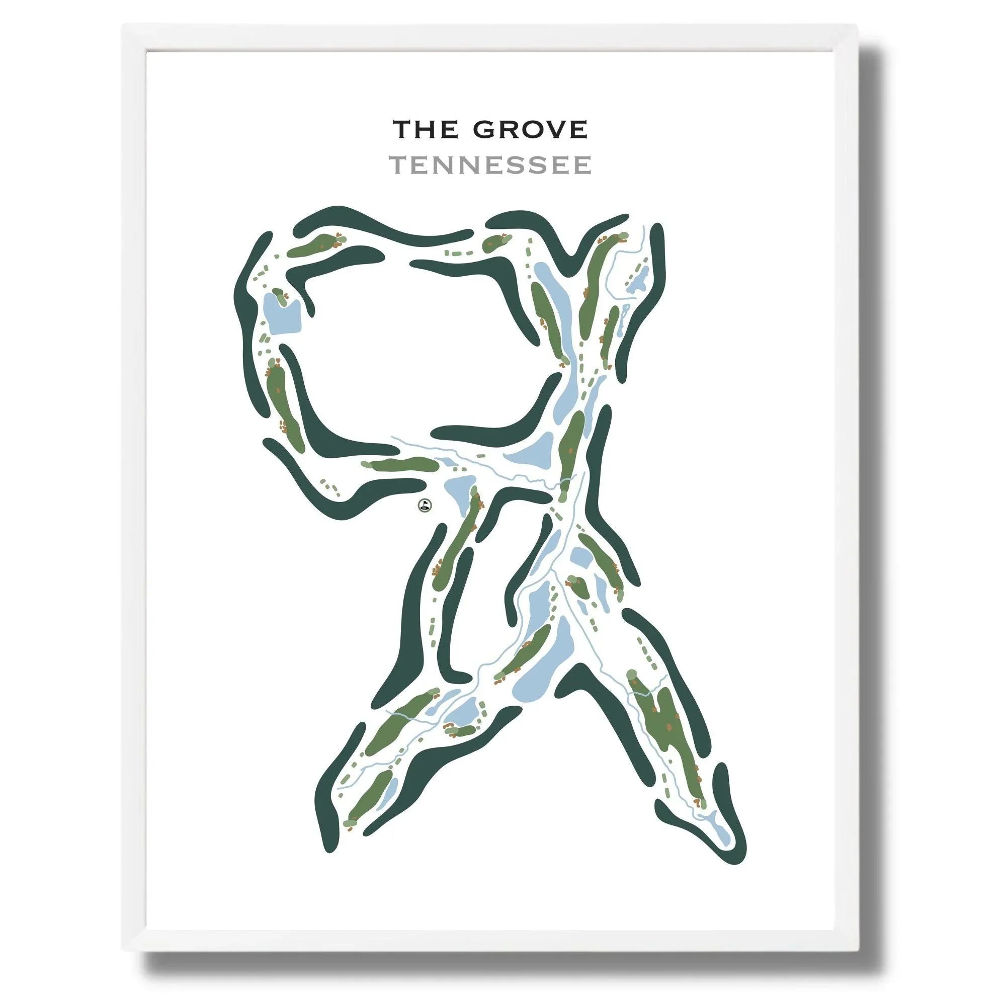 The Grove, Tennessee - Printed Golf Course