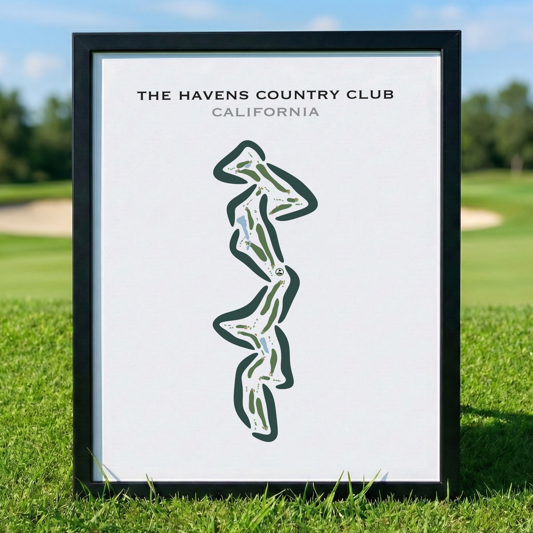 The Havens Country Club, California - Printed Golf Courses