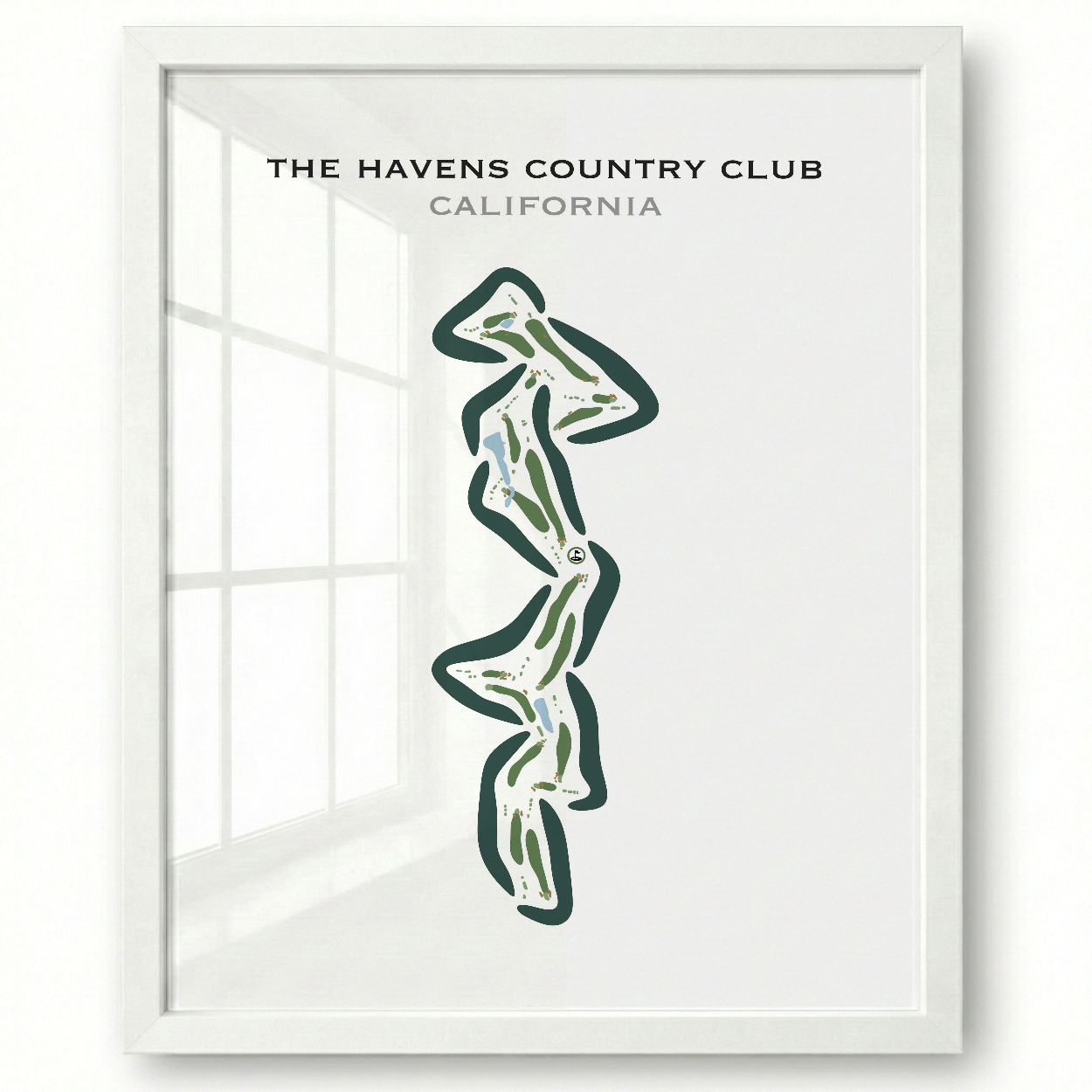 The Havens Country Club, California - Printed Golf Courses