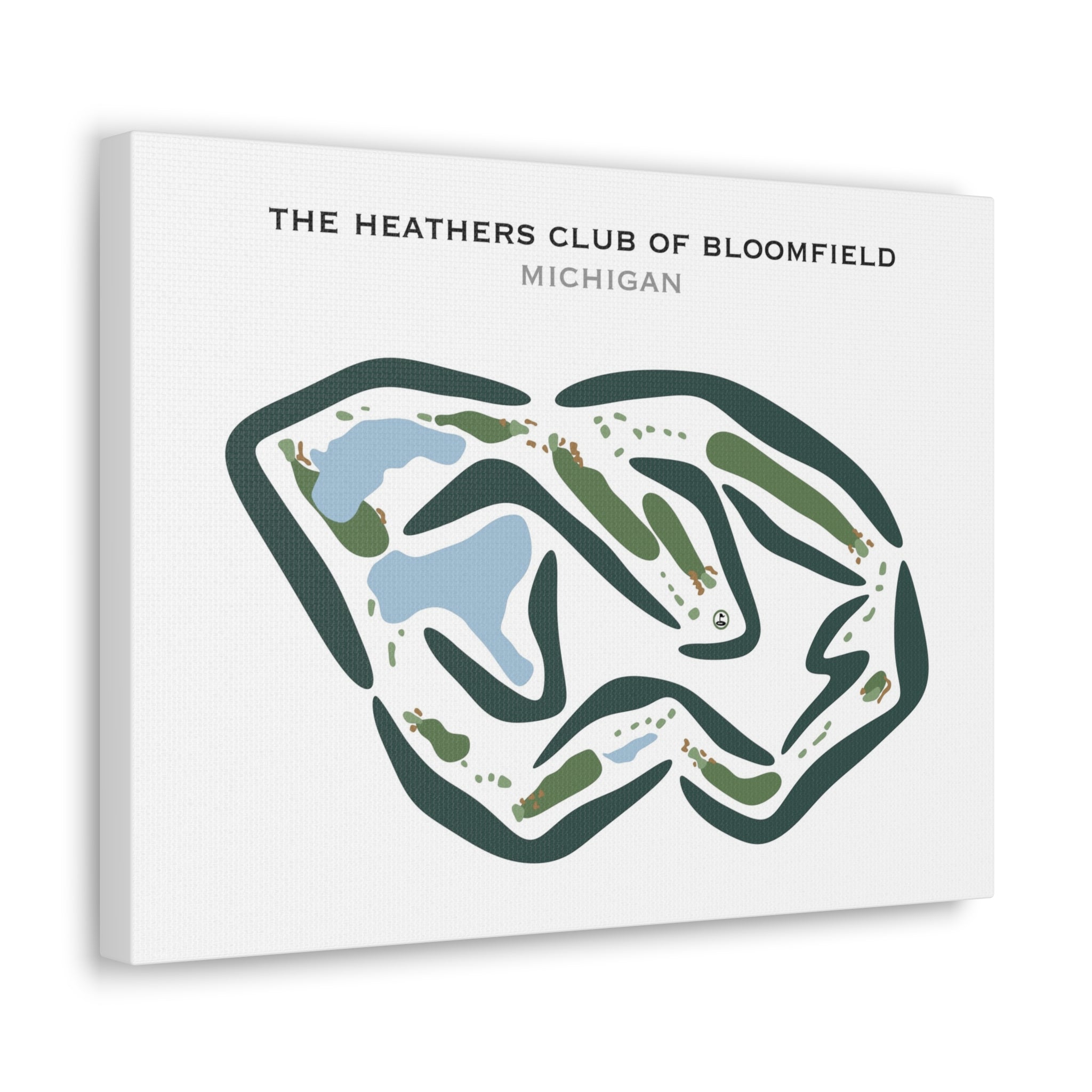 The Heathers Club of Bloomfield, Michigan - Printed Golf Courses