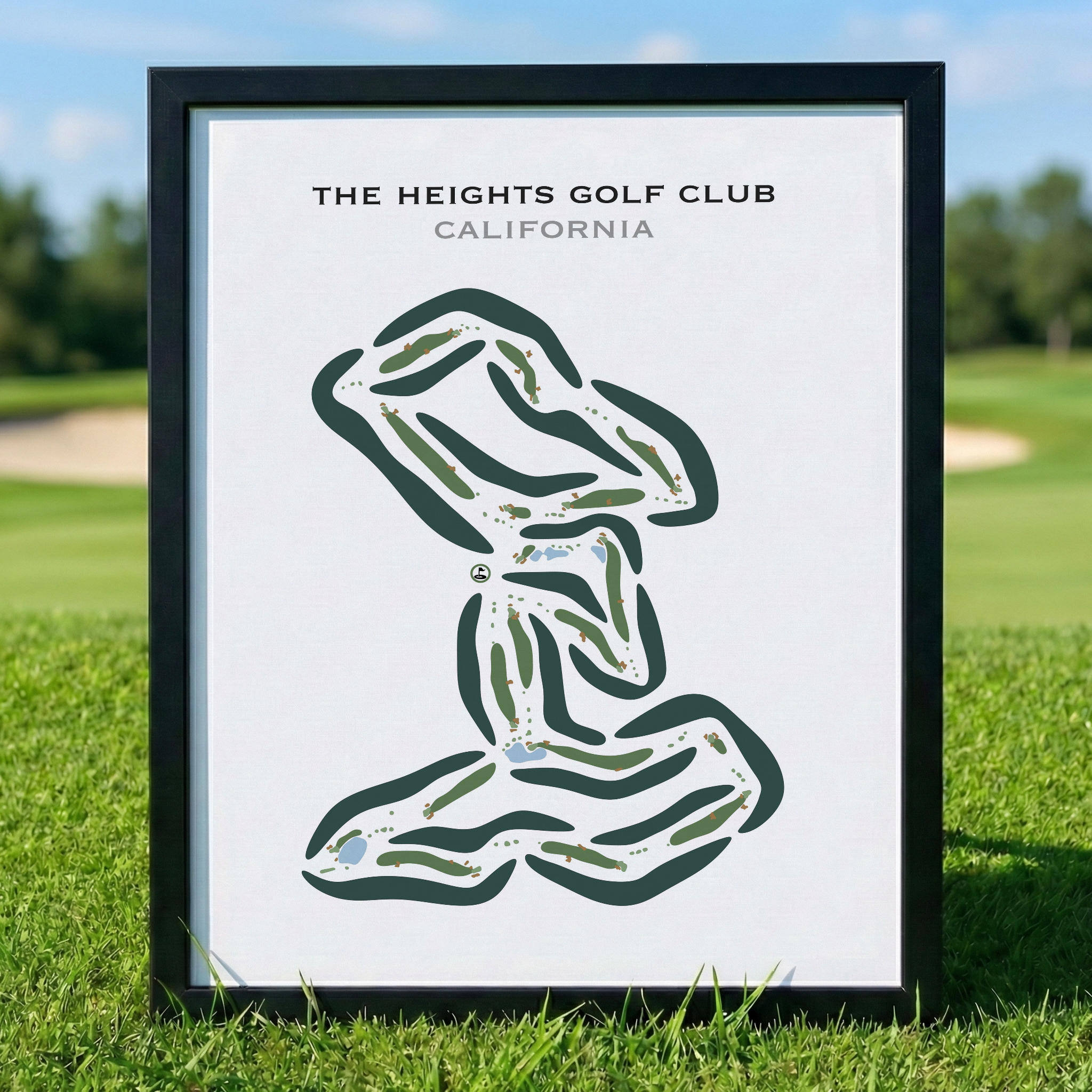 The Heights Golf Club, California - Printed Golf Courses