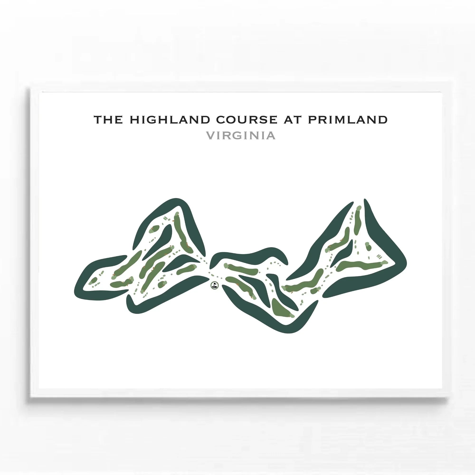 The Highland Course at Primland, Virginia - Printed Golf Courses
