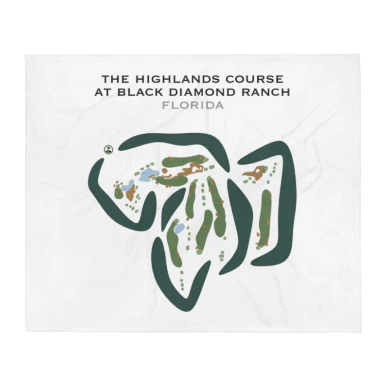 The Highlands Course at Black Diamond Ranch, Florida - Printed Golf Courses