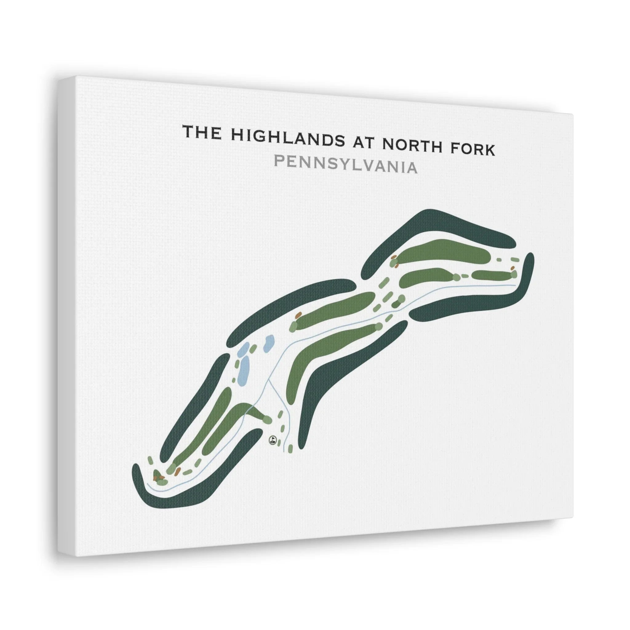 The Highlands at North Fork, Pennsylvania - Printed Golf Courses