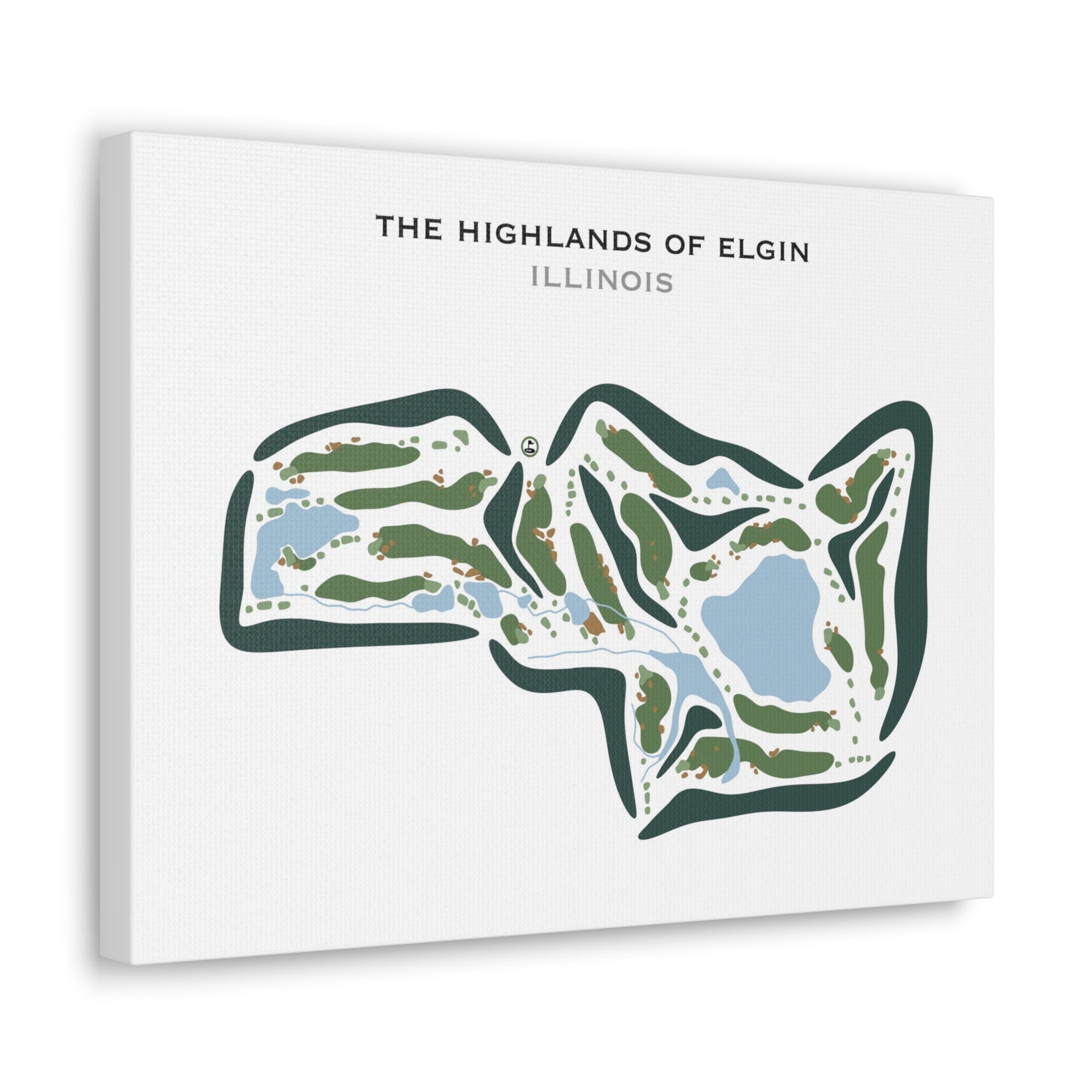 The Highlands of Elgin, Illinois - Printed Golf Courses