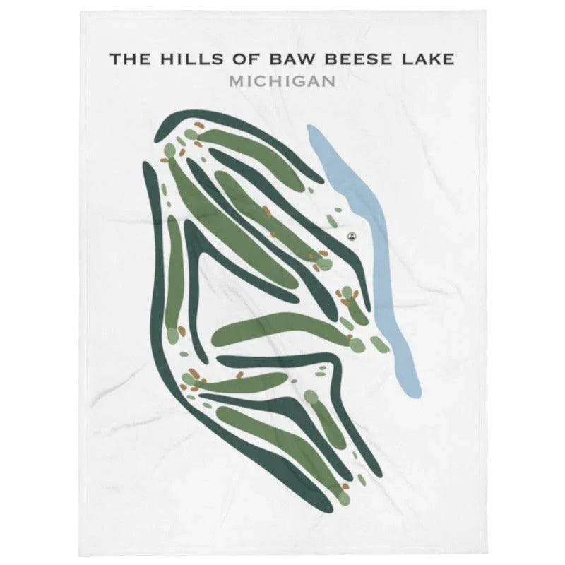 The Hills of Baw Beese Lake, Michigan - Printed Golf Courses
