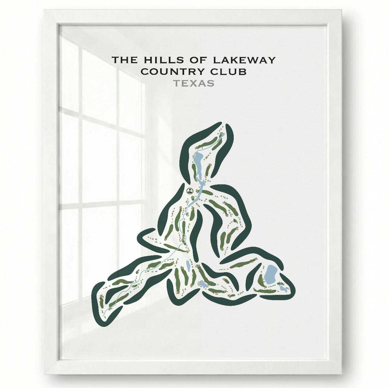The Hills of Lakeway Country Club, Texas - Printed Golf Courses