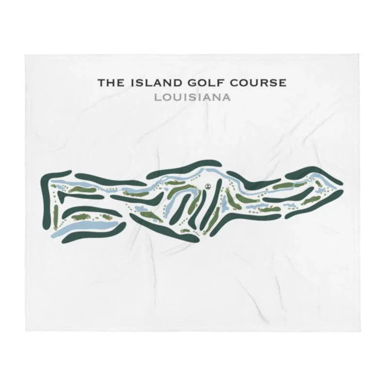 The Island Golf Course, Louisiana - Printed Golf Course
