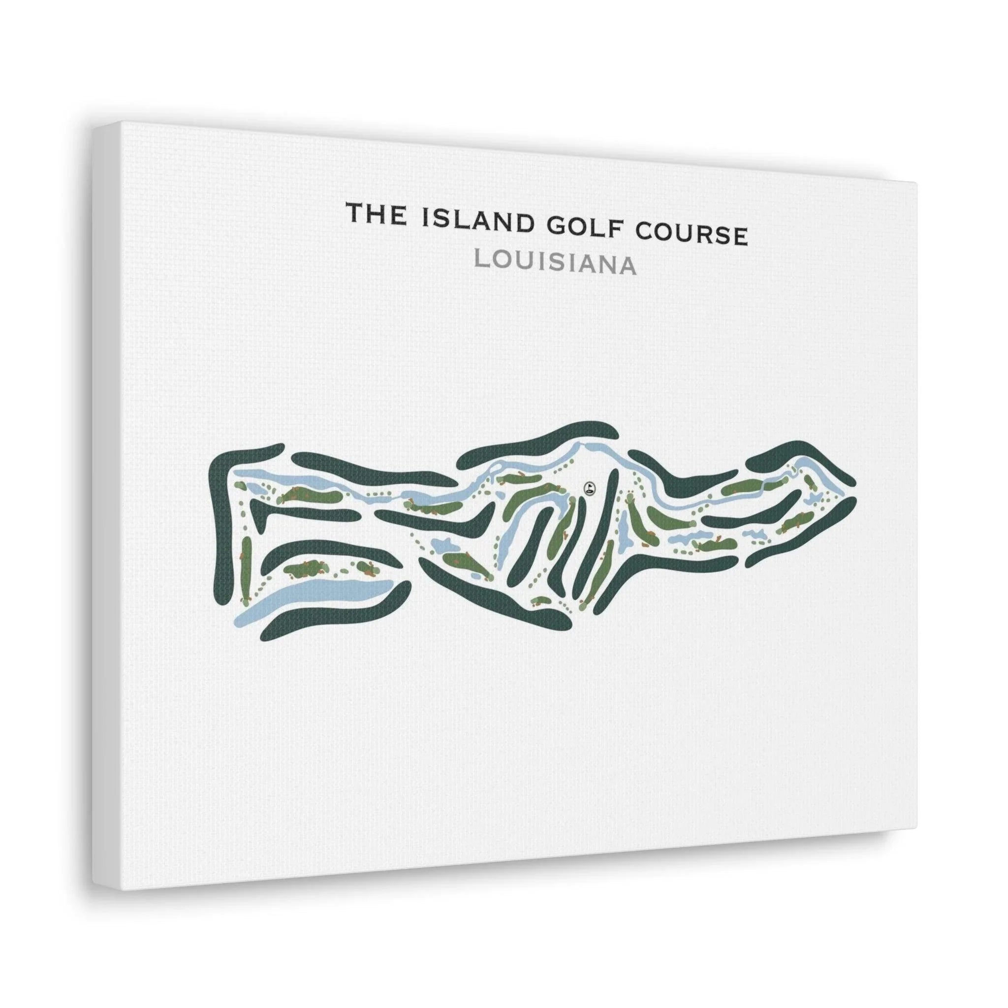 The Island Golf Course, Louisiana - Printed Golf Course