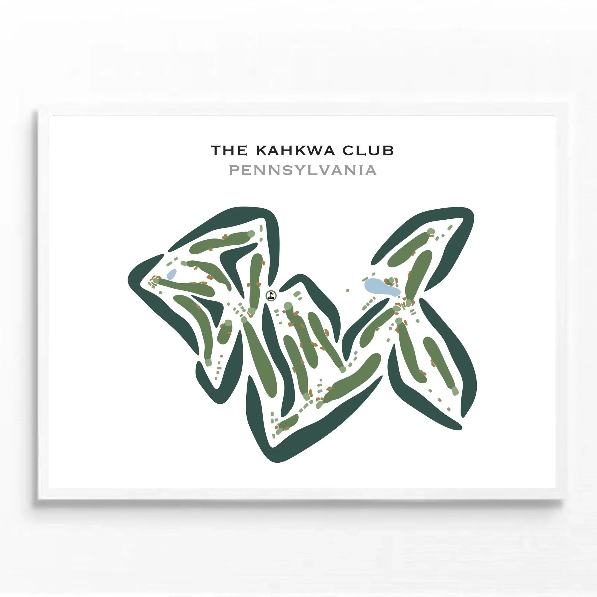 The Kahkwa Club, Pennsylvania - Printed Golf Courses