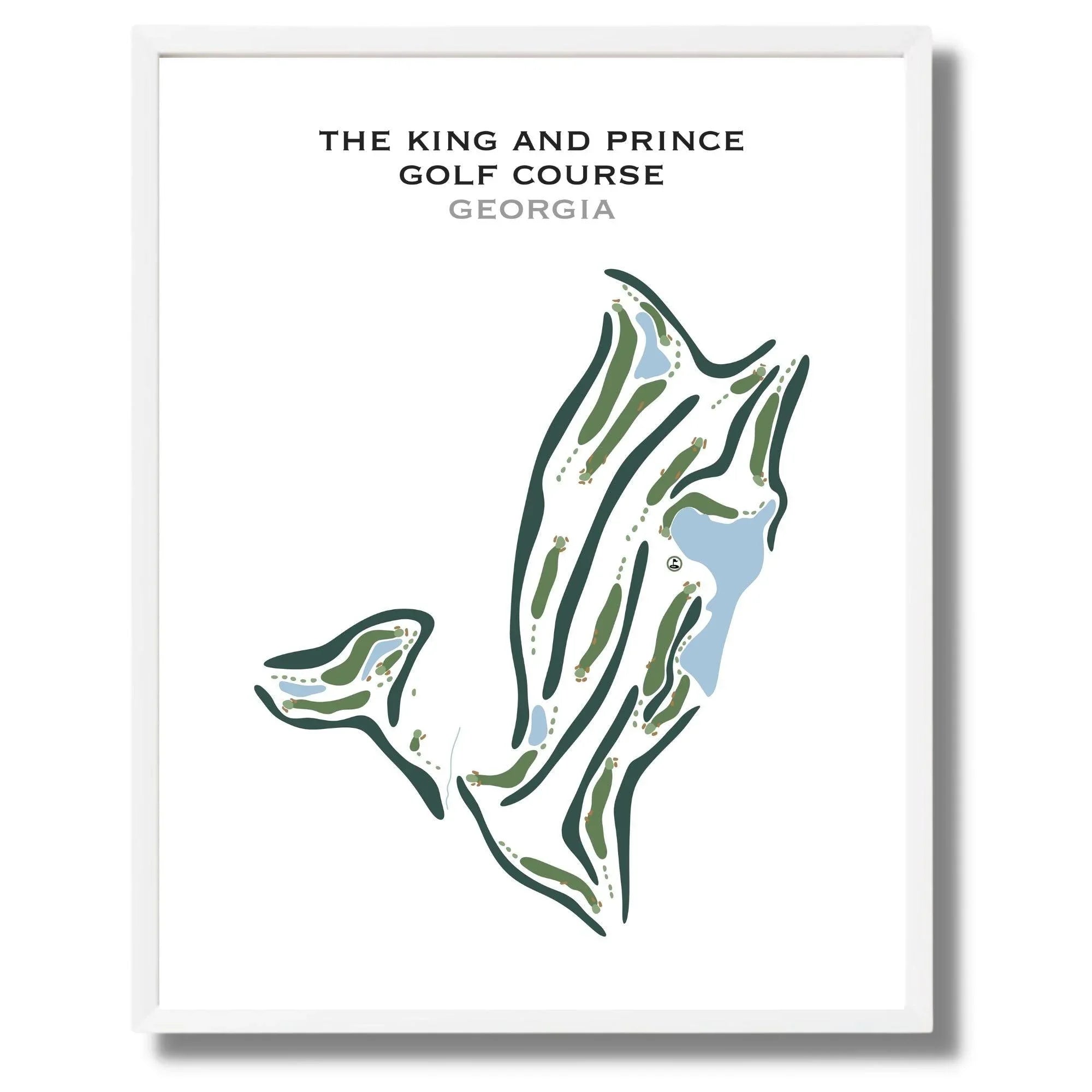 The King and Prince Golf Course, Georgia - Printed Golf Courses