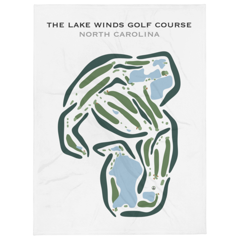 Lake Winds Golf Course, North Carolina - Printed Golf Courses