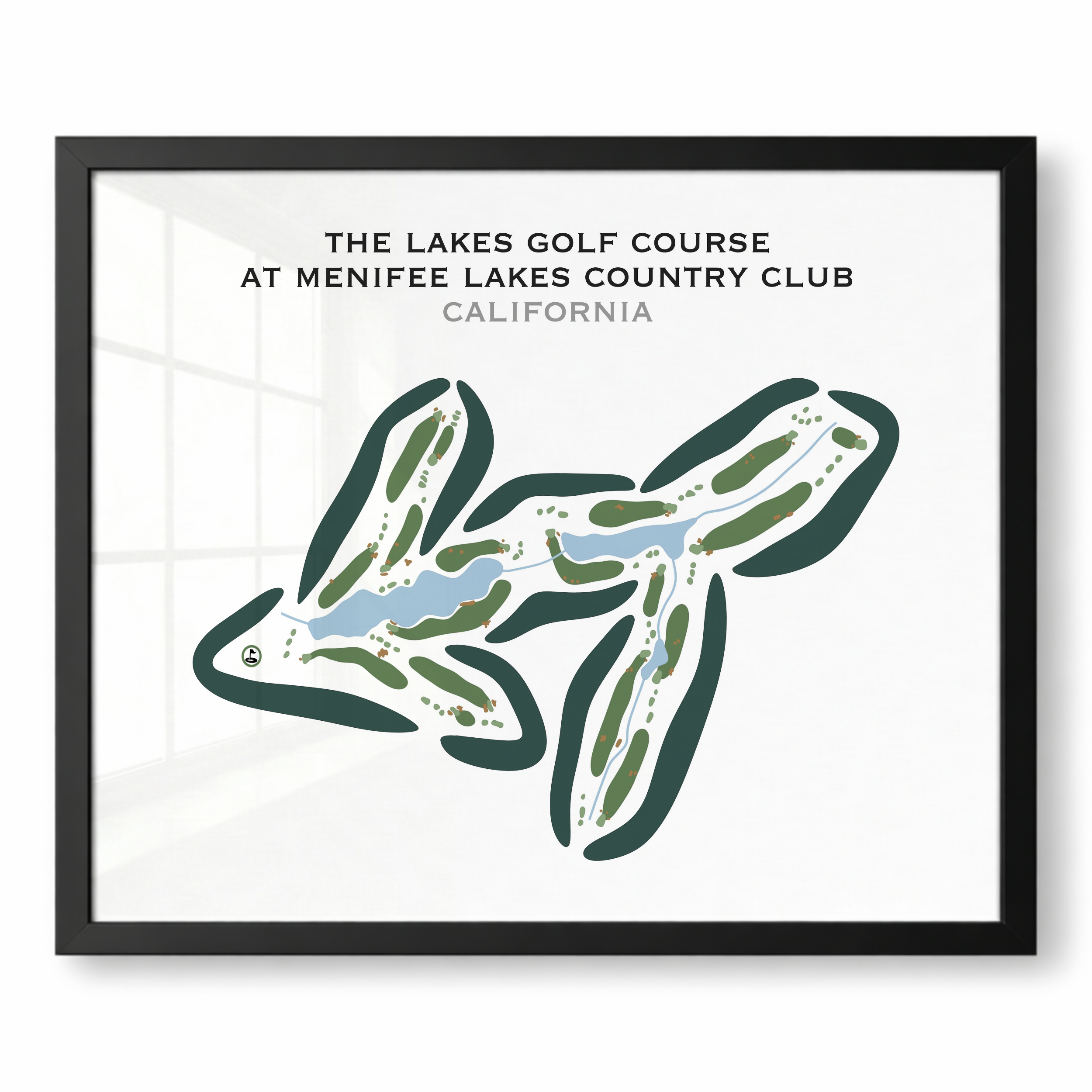 The Lakes Golf Course at Menifee Lakes Country Club, California - Printed Golf Courses