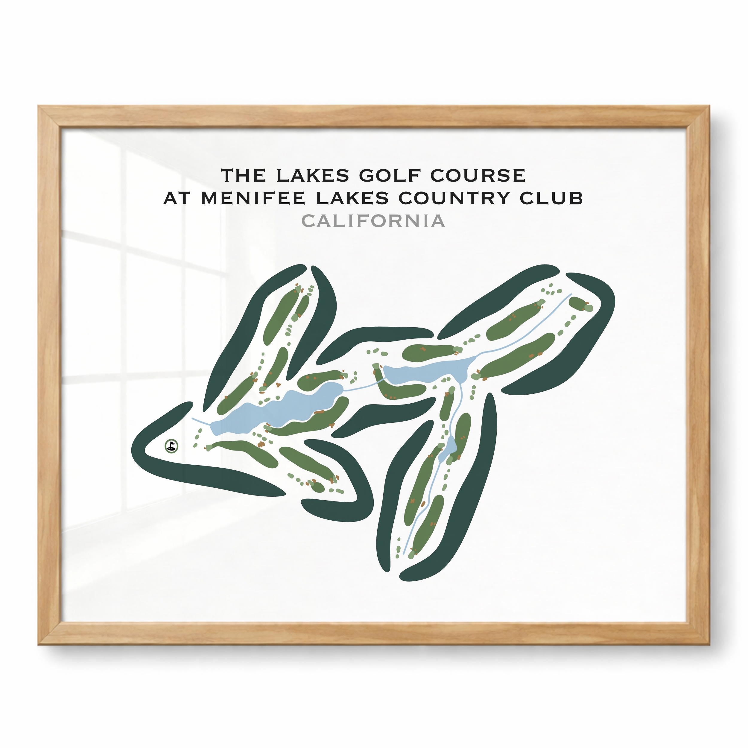 The Lakes Golf Course at Menifee Lakes Country Club, California - Printed Golf Courses