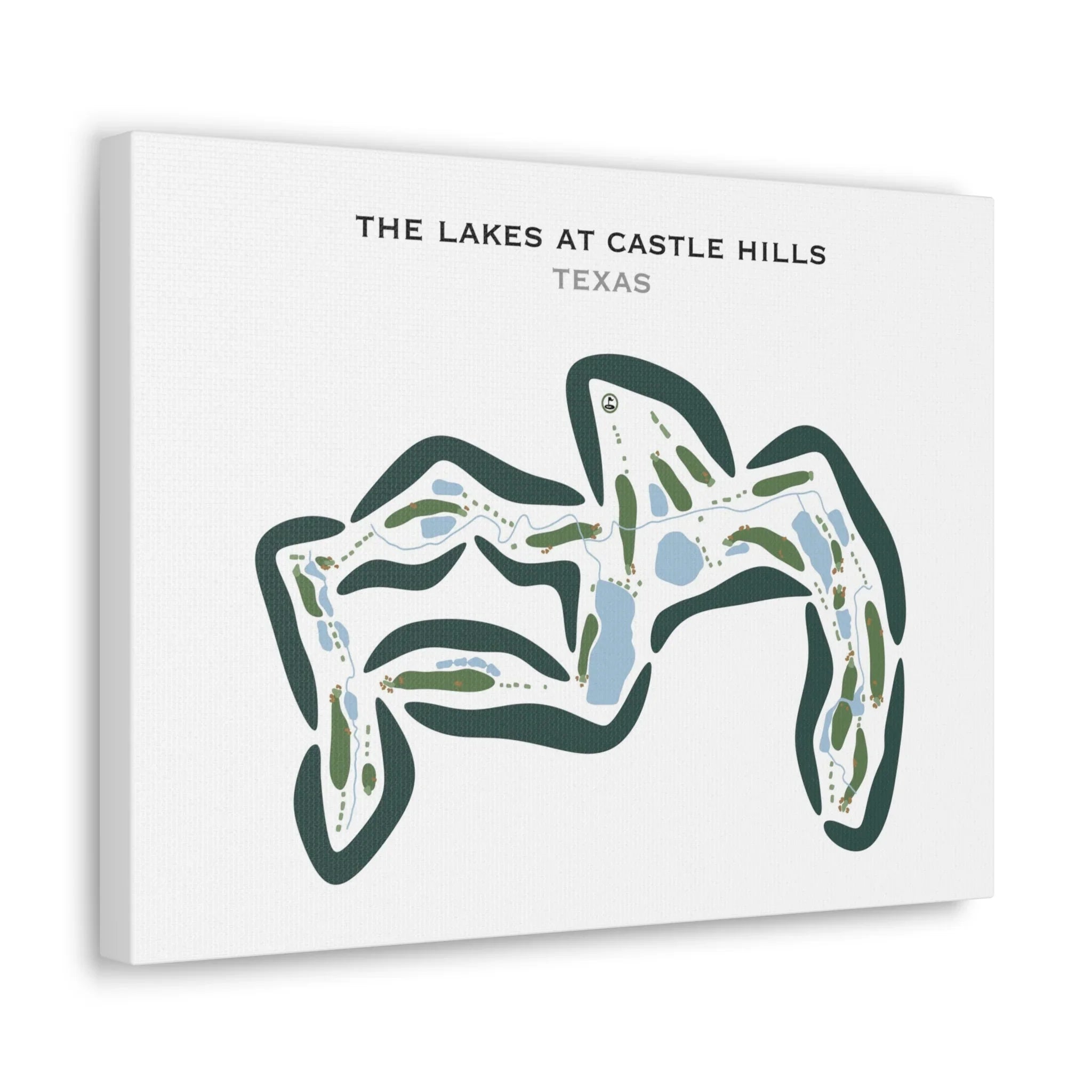 The Lakes at Castle Hills, Texas - Printed Golf Courses