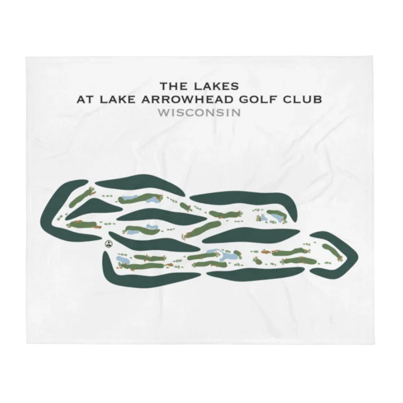 The Lakes at Lake Arrowhead Golf Club, Wisconsin - Printed Golf Courses