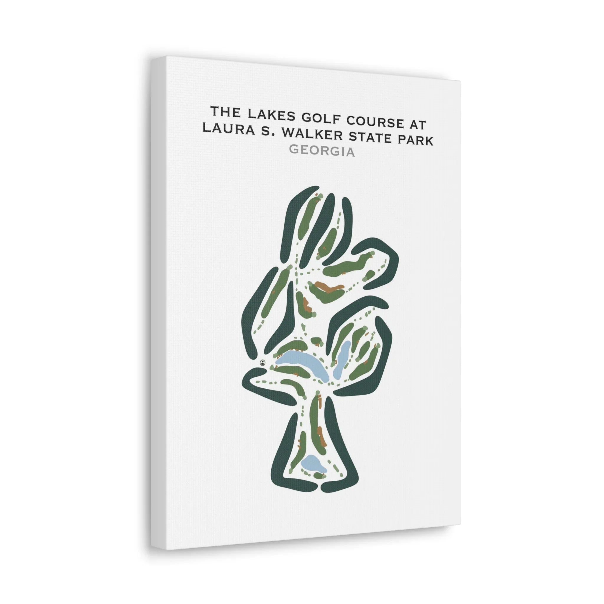 The Lakes Golf Course at Laura S. Walker State Park, Georgia - Printed Golf Courses