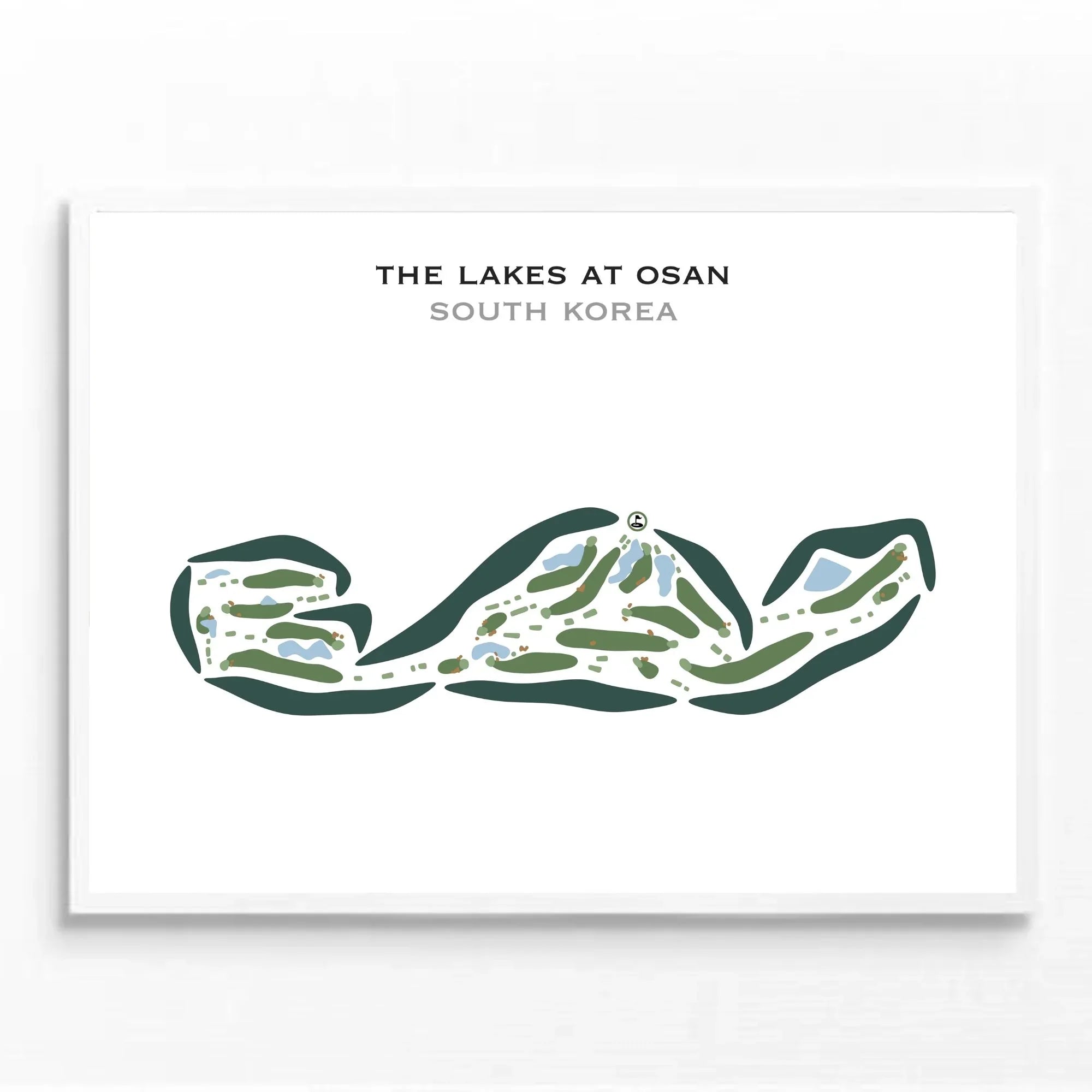 The Lakes at Osan, South Korea - Printed Golf Courses