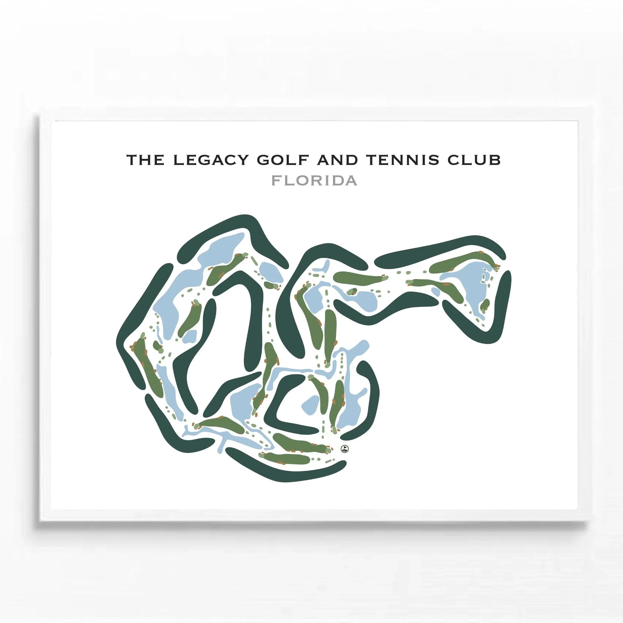 The Legacy Golf & Tennis Club, Florida - Printed Golf Courses