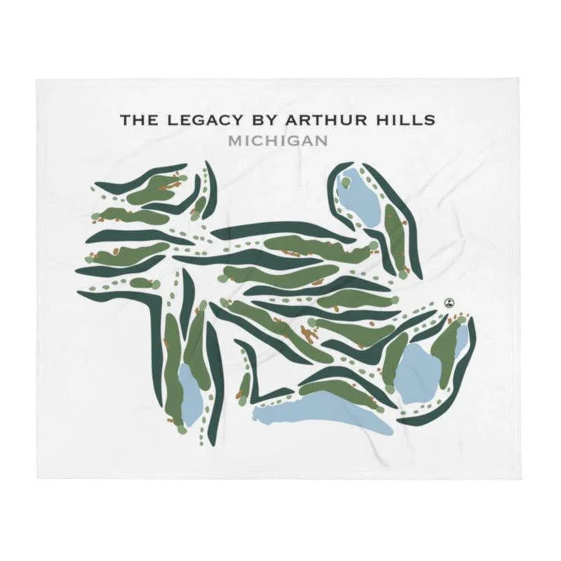 The Legacy By Arthur Hills, Michigan - Printed Golf Courses