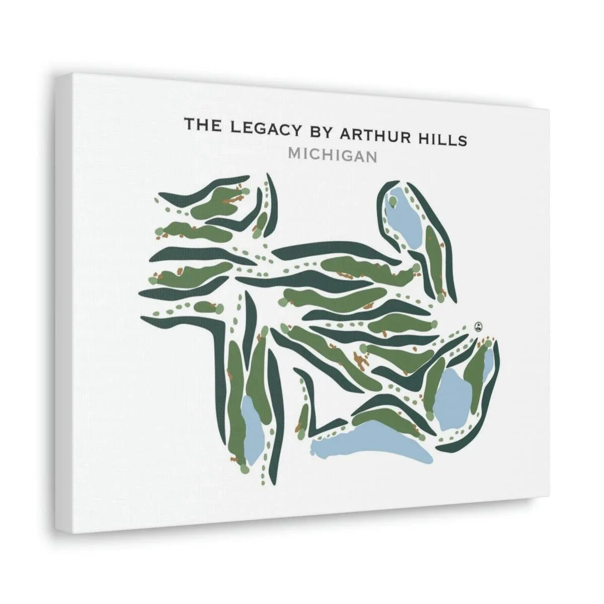 The Legacy By Arthur Hills, Michigan - Printed Golf Courses