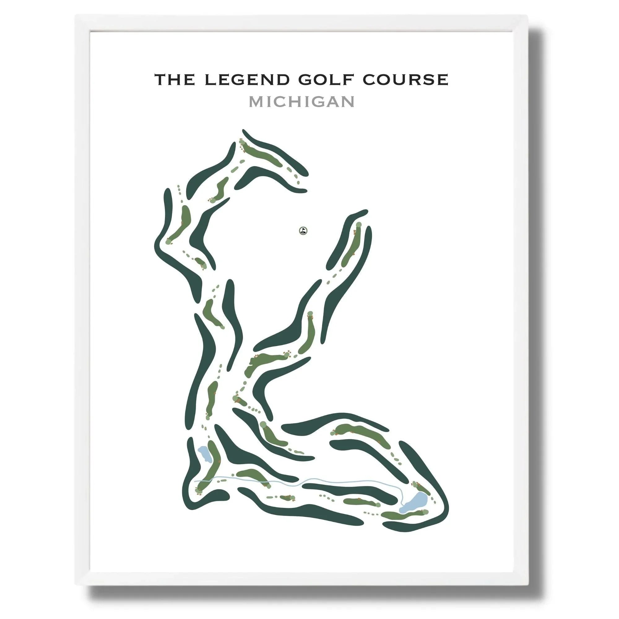 The Legend Golf Course, Michigan - Printed Golf Course