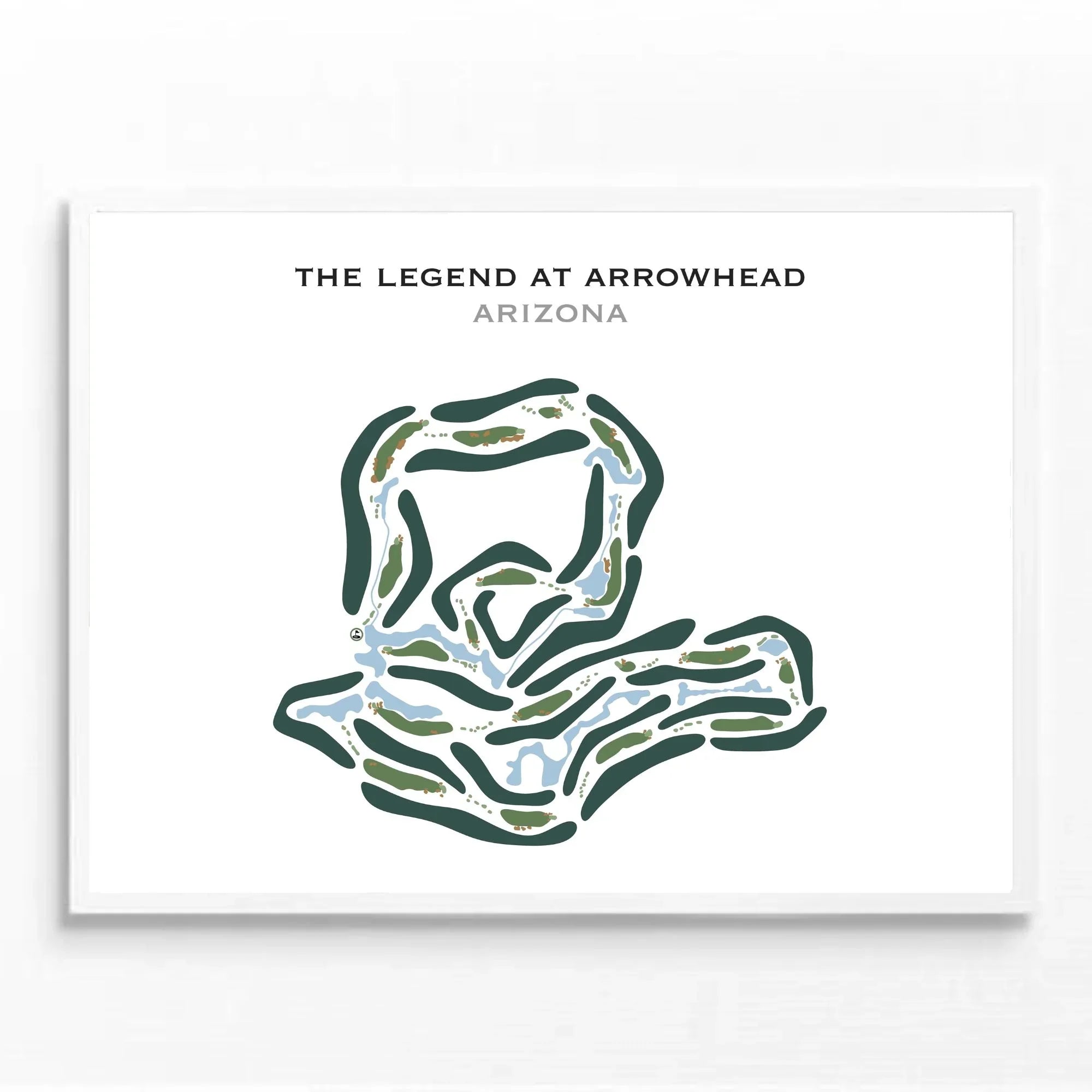 The Legend at Arrowhead, Arizona - Printed Golf Courses