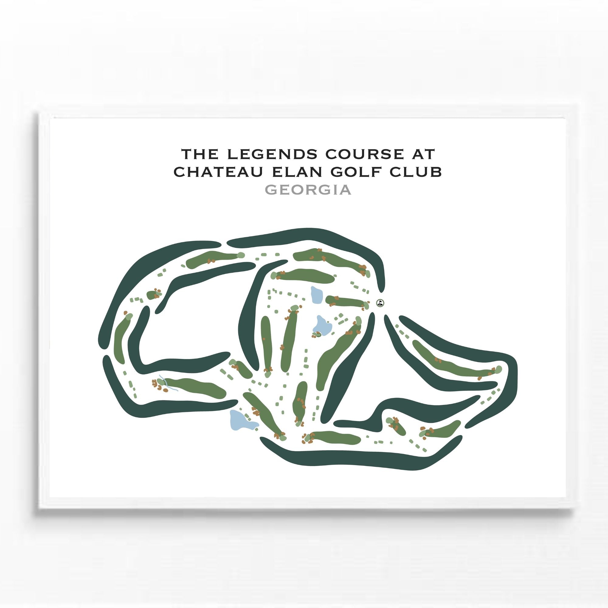 The Legends Course at Chateau Elan Golf Club, Georgia - Printed Golf Courses