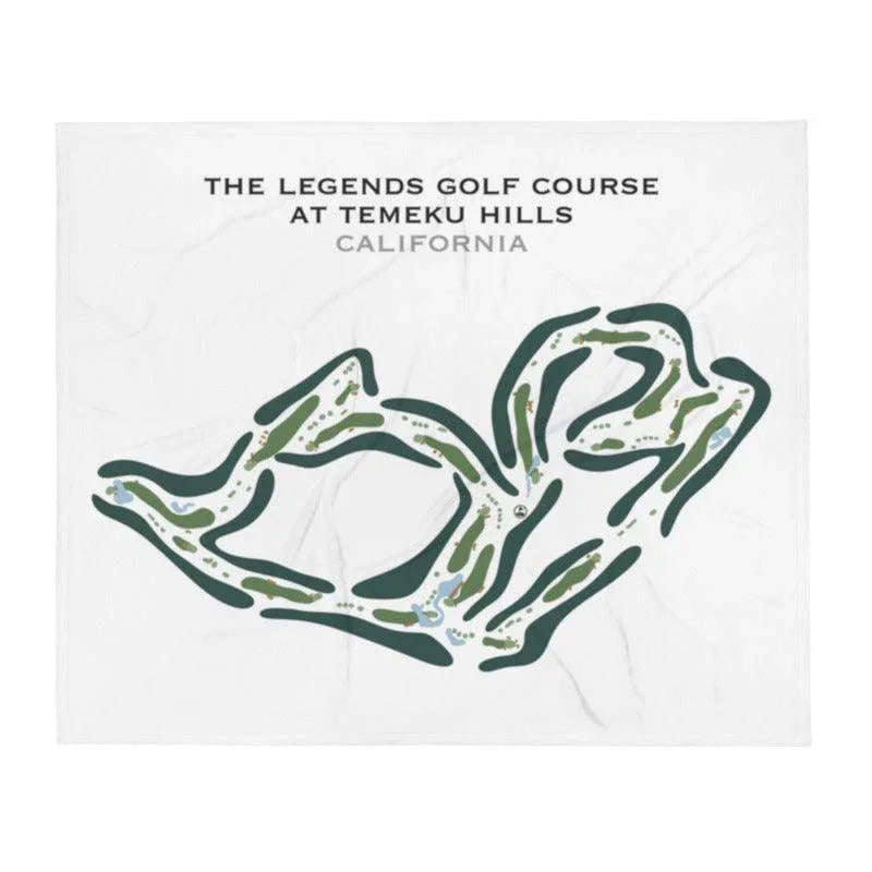 The Legends Golf Club at Temeku Hills, California - Printed Golf Course