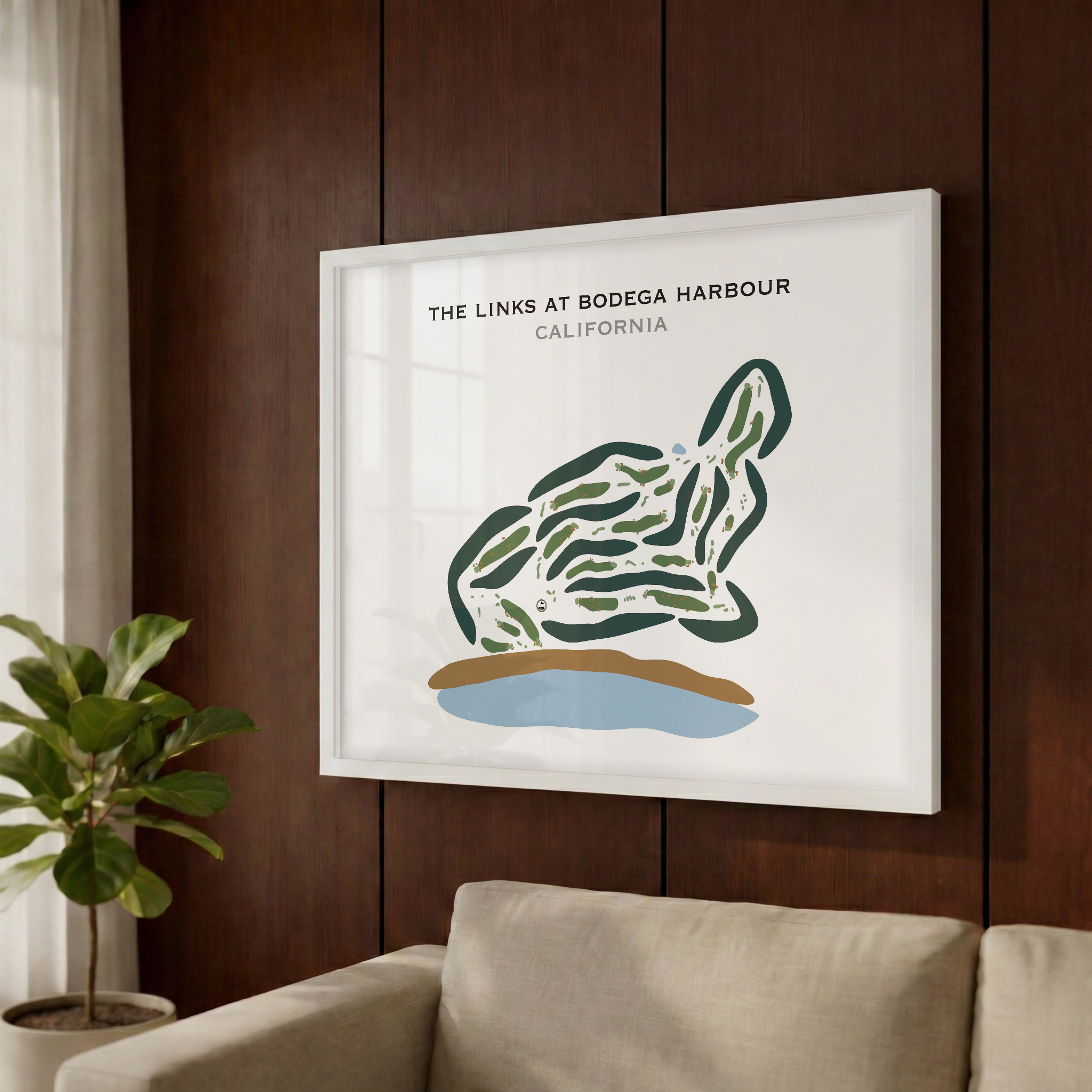 The Links at Bodega Harbour, California - Printed Golf Courses