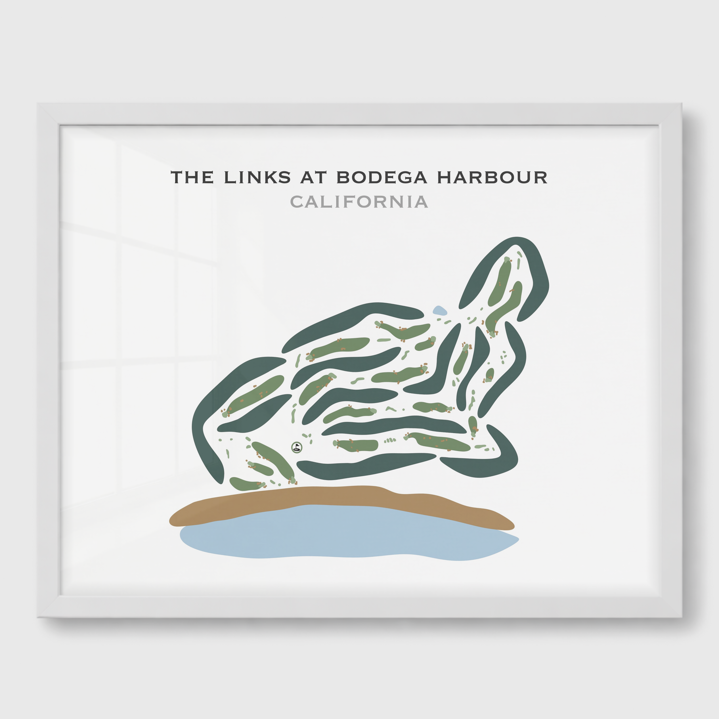 The Links at Bodega Harbour, California - Printed Golf Courses