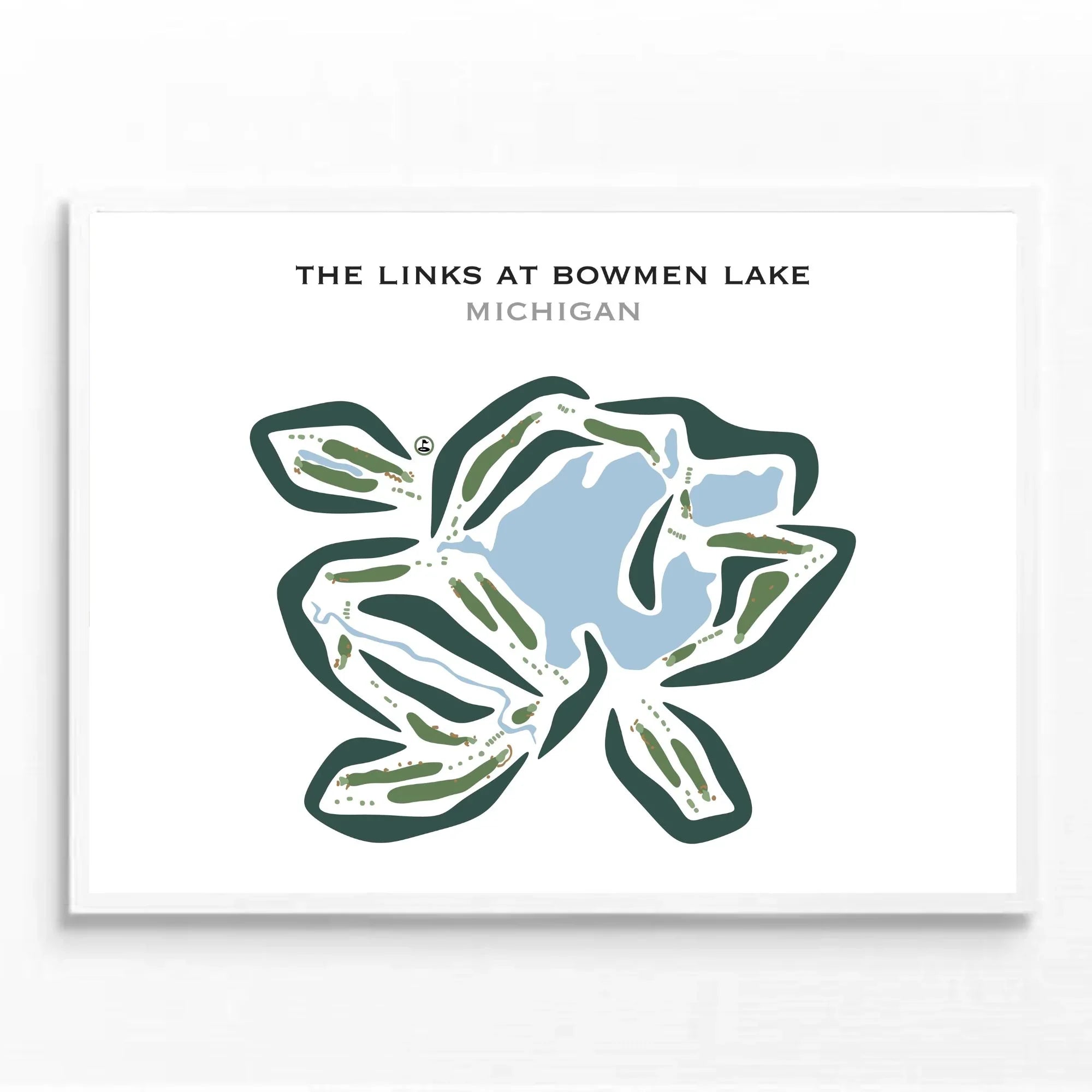 The Links At Bowmen Lake, Michigan - Printed Golf Courses