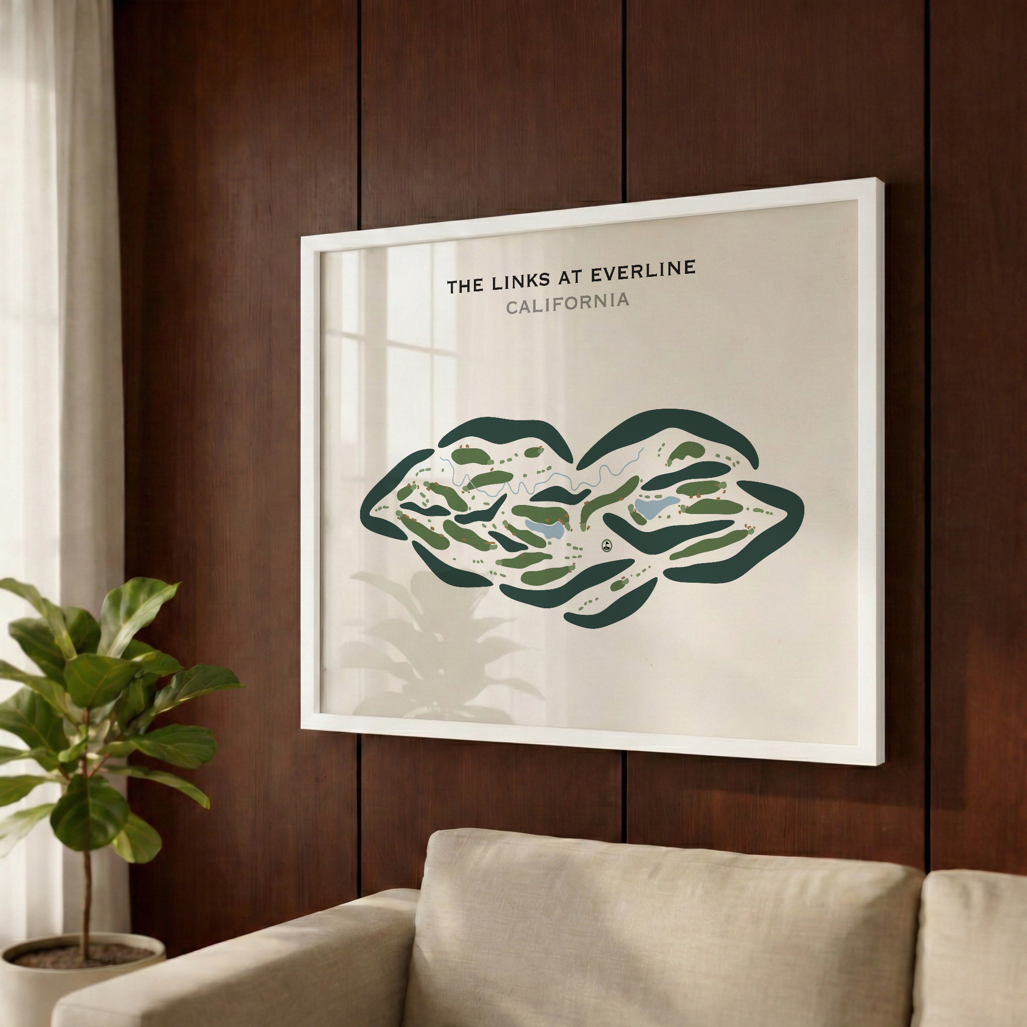 The Links at Everline, California - Printed Golf Courses
