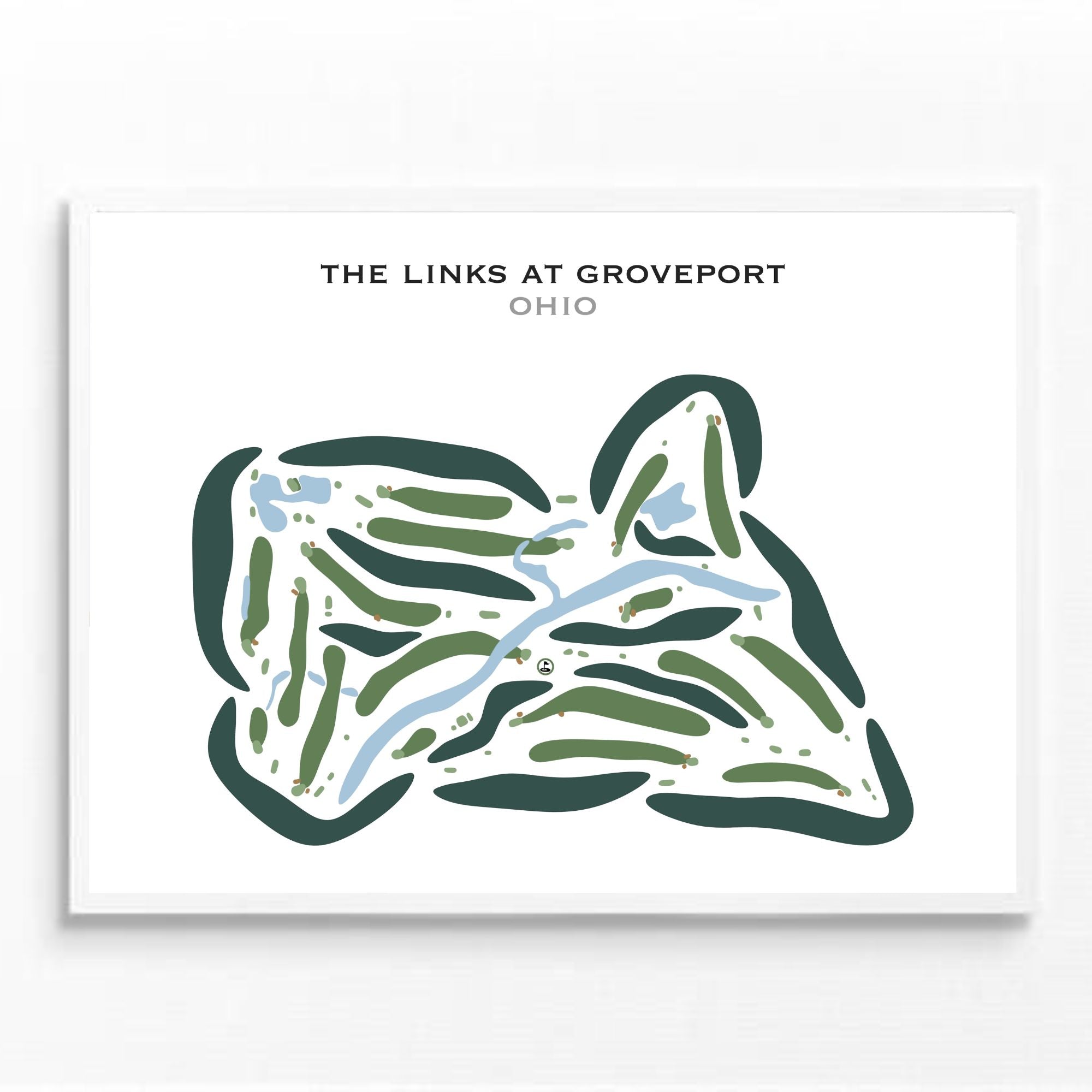 The Links At Groveport, Ohio - Printed Golf Courses