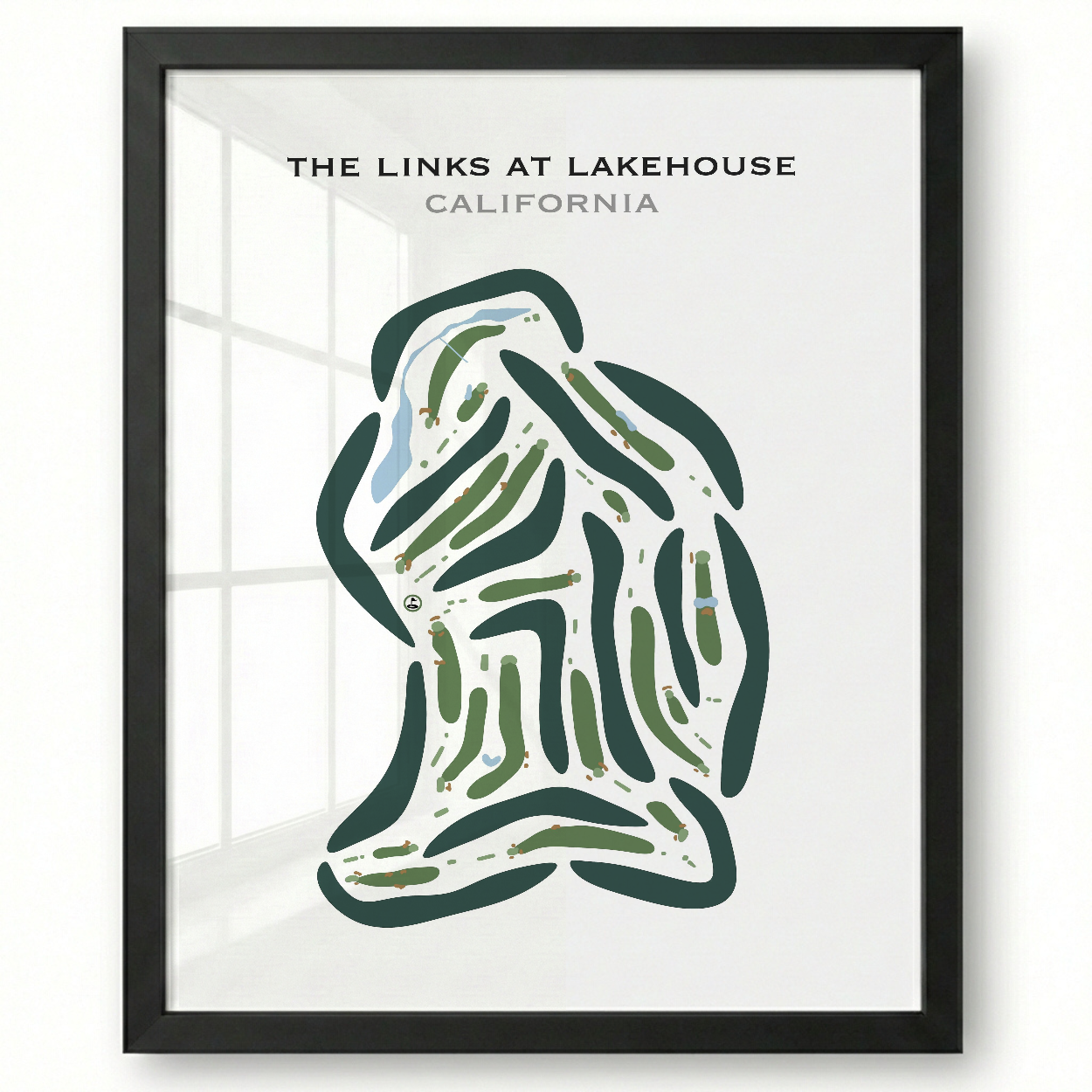 The Links at Lakehouse, California - Printed Golf Courses