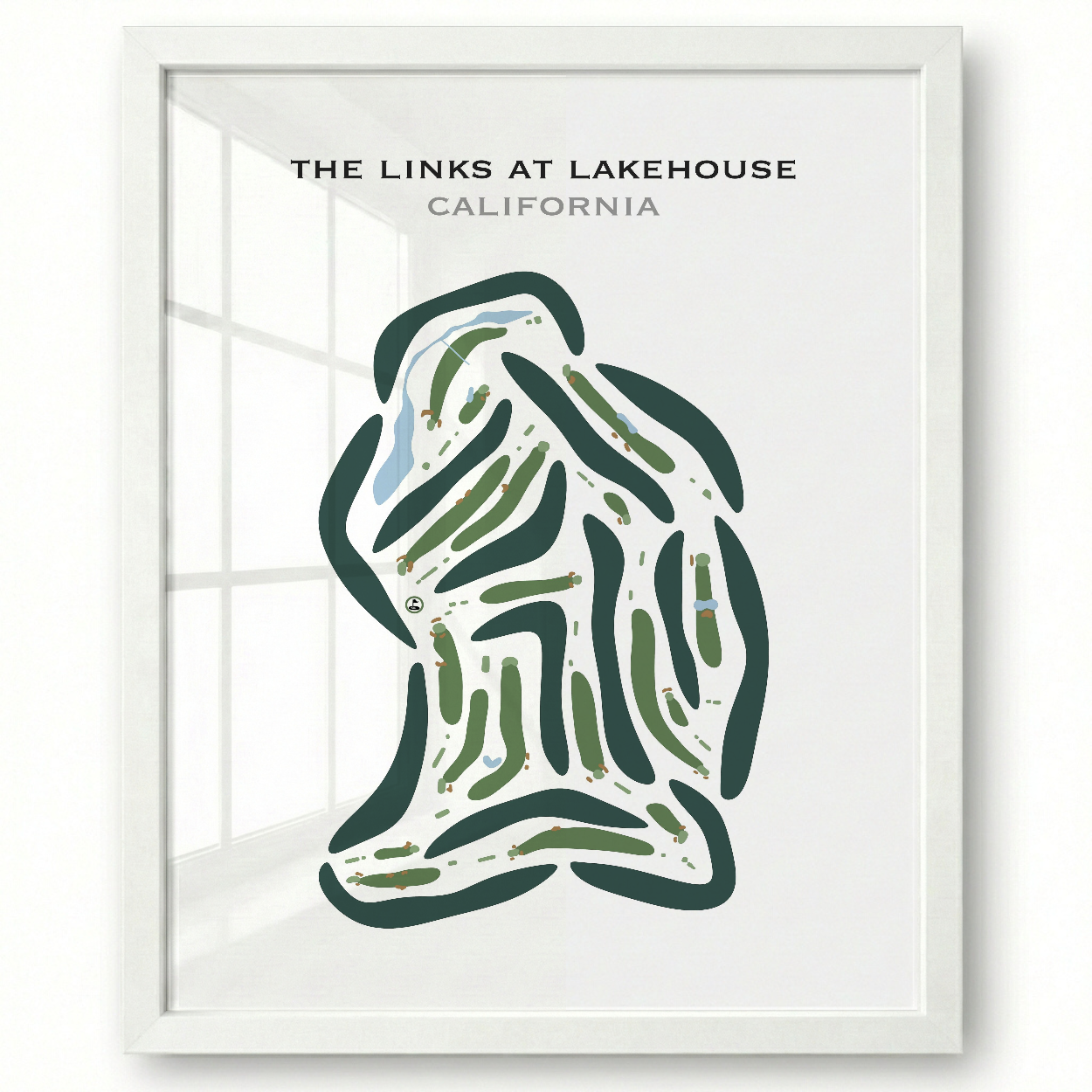 The Links at Lakehouse, California - Printed Golf Courses
