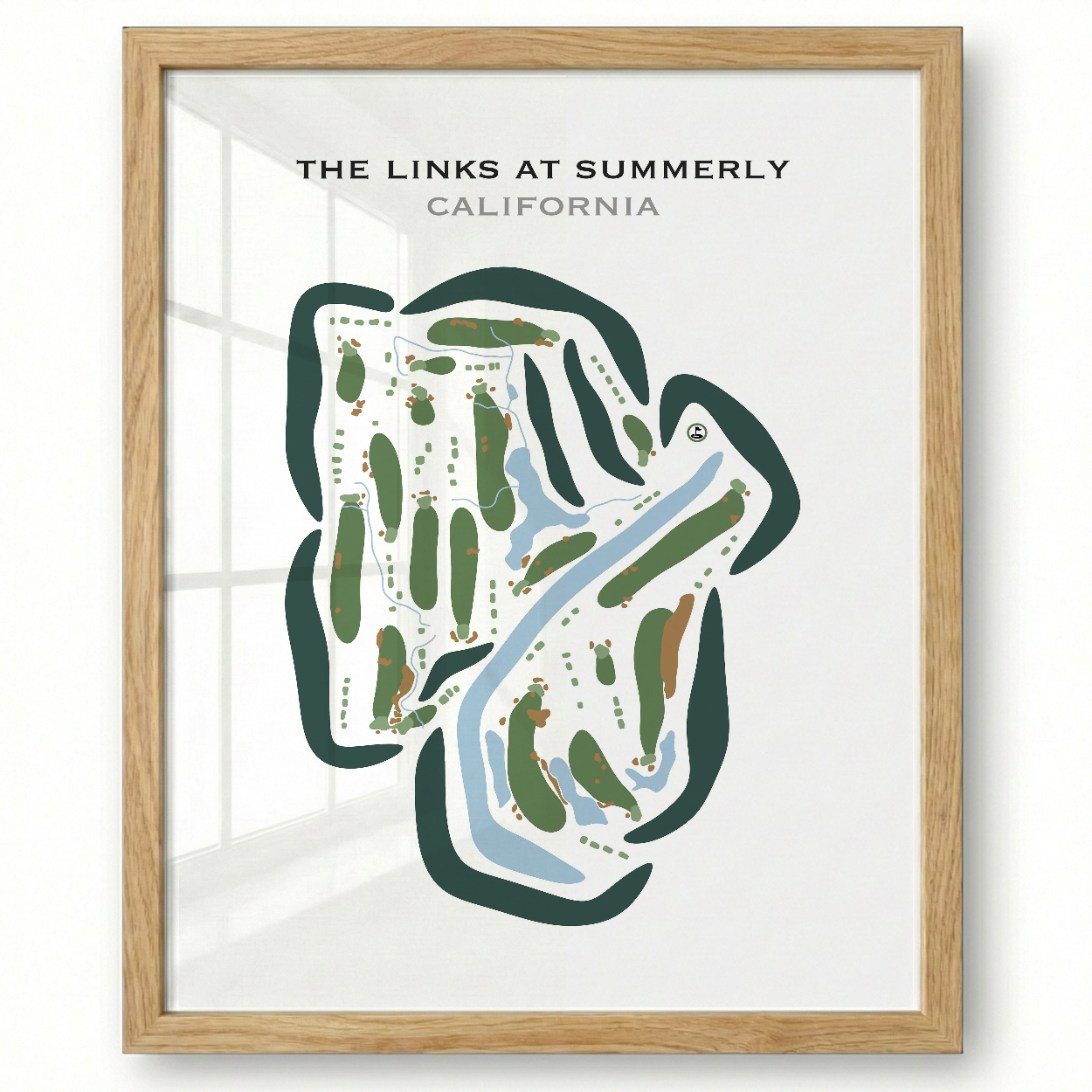 The Links at Summerly, California - Printed Golf Courses