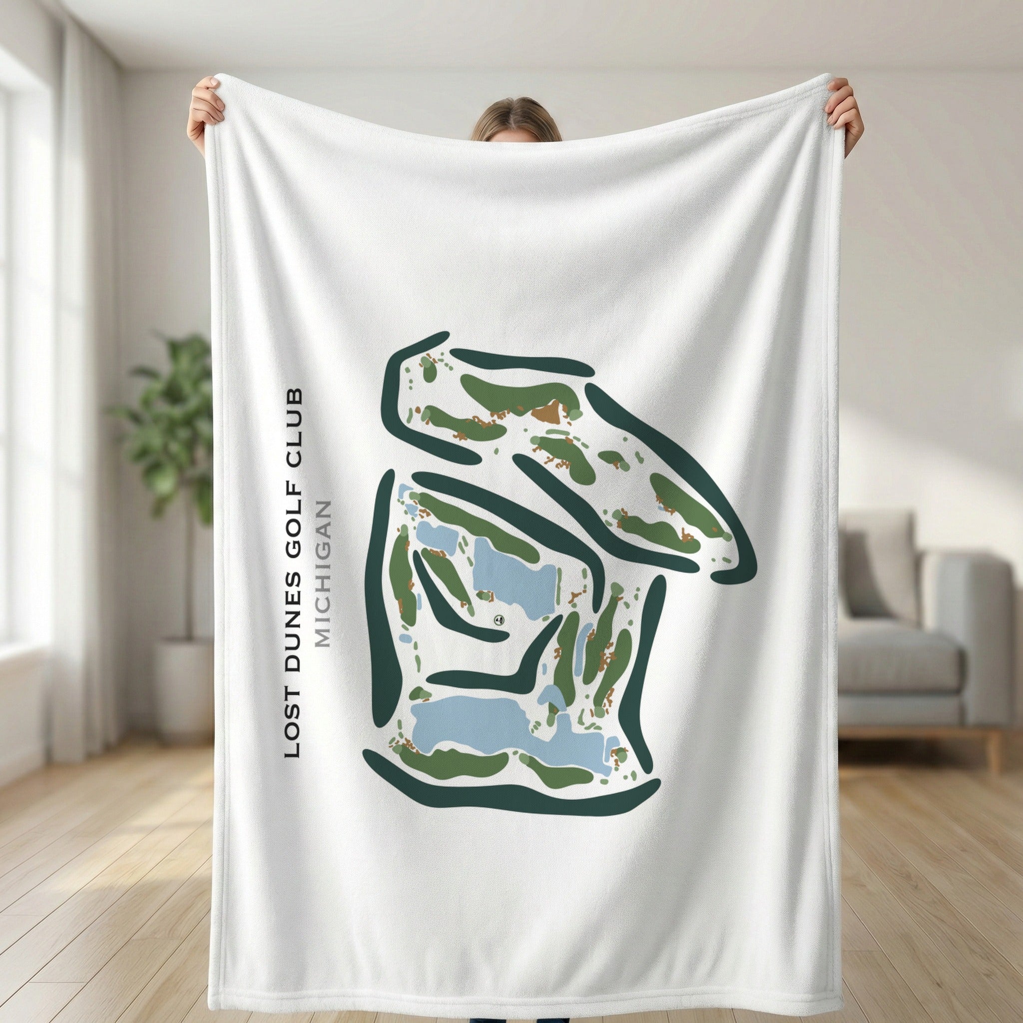 The Lost Dunes Golf Club, Michigan - Printed Golf Course