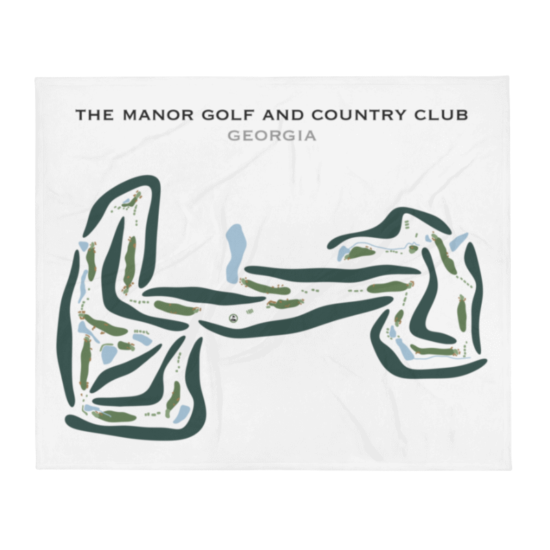The Manor Golf And Country Club, Georgia - Printed Golf Courses