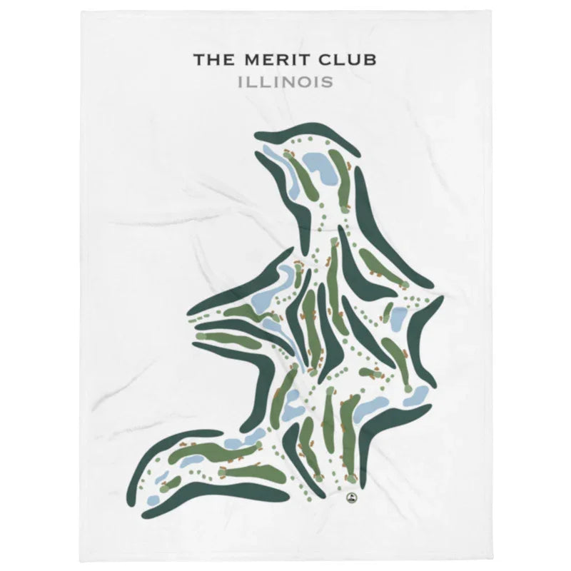 The Merit Club, Illinois - Printed Golf Course