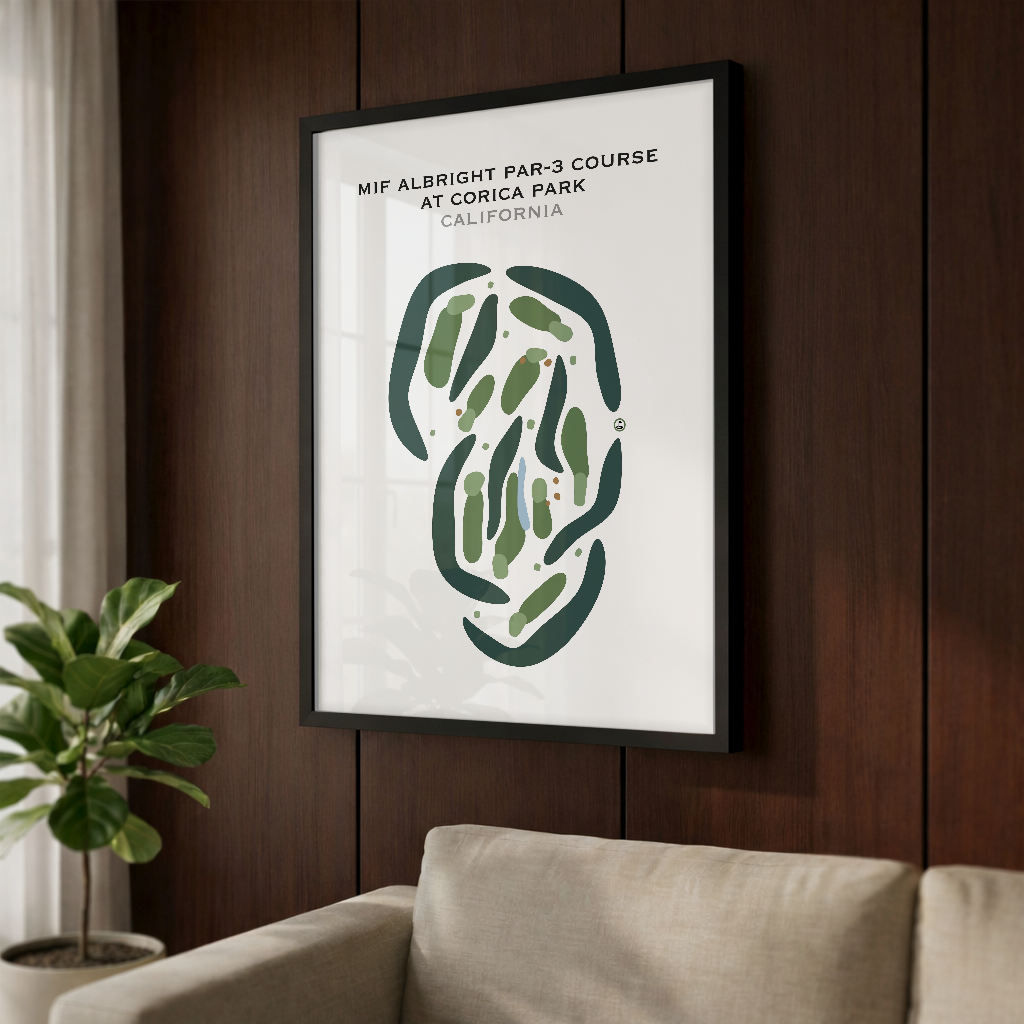 The Mif Albright Par-3 Course at Corica Park, California - Printed Golf Courses