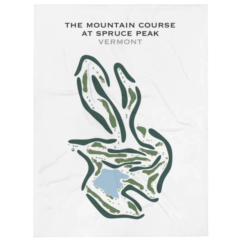 The Mountain Course at Spruce Peak, Vermont - Printed Golf Course