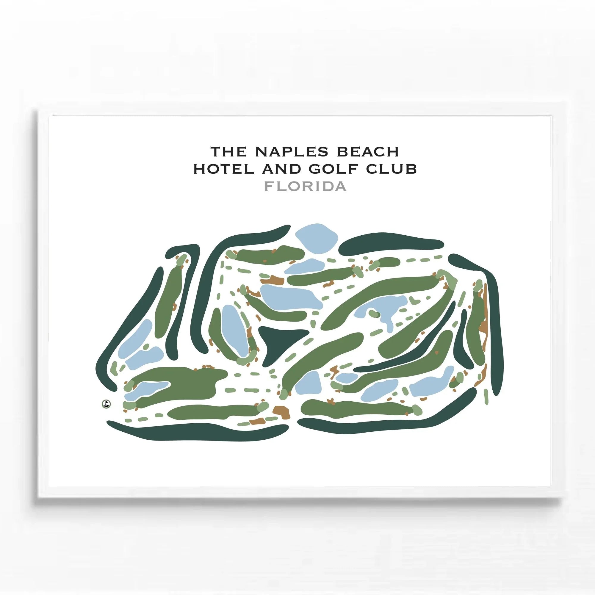 The Naples Beach Hotel and Golf Club, Florida - Printed Golf Course