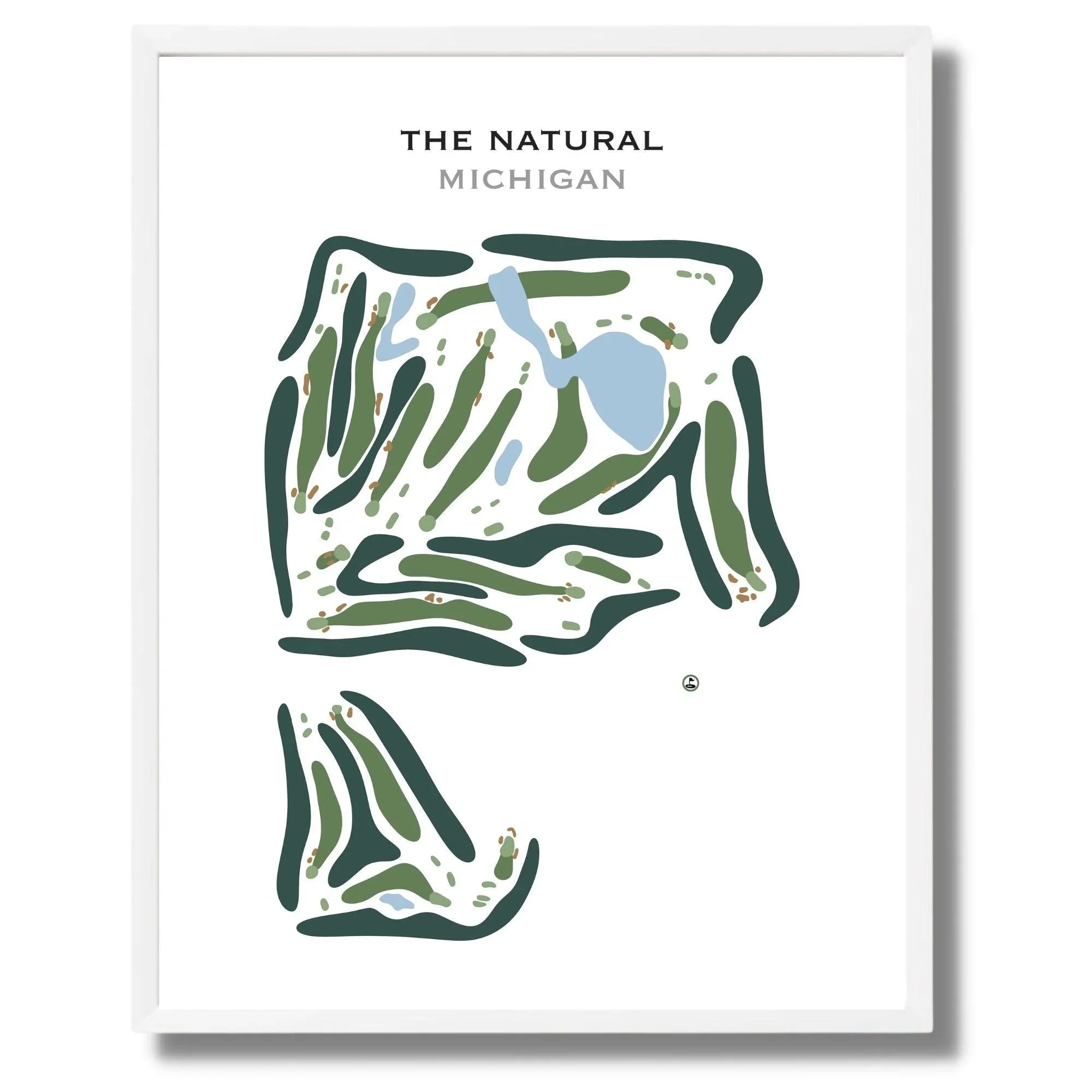 The Natural, Michigan - Printed Golf Course