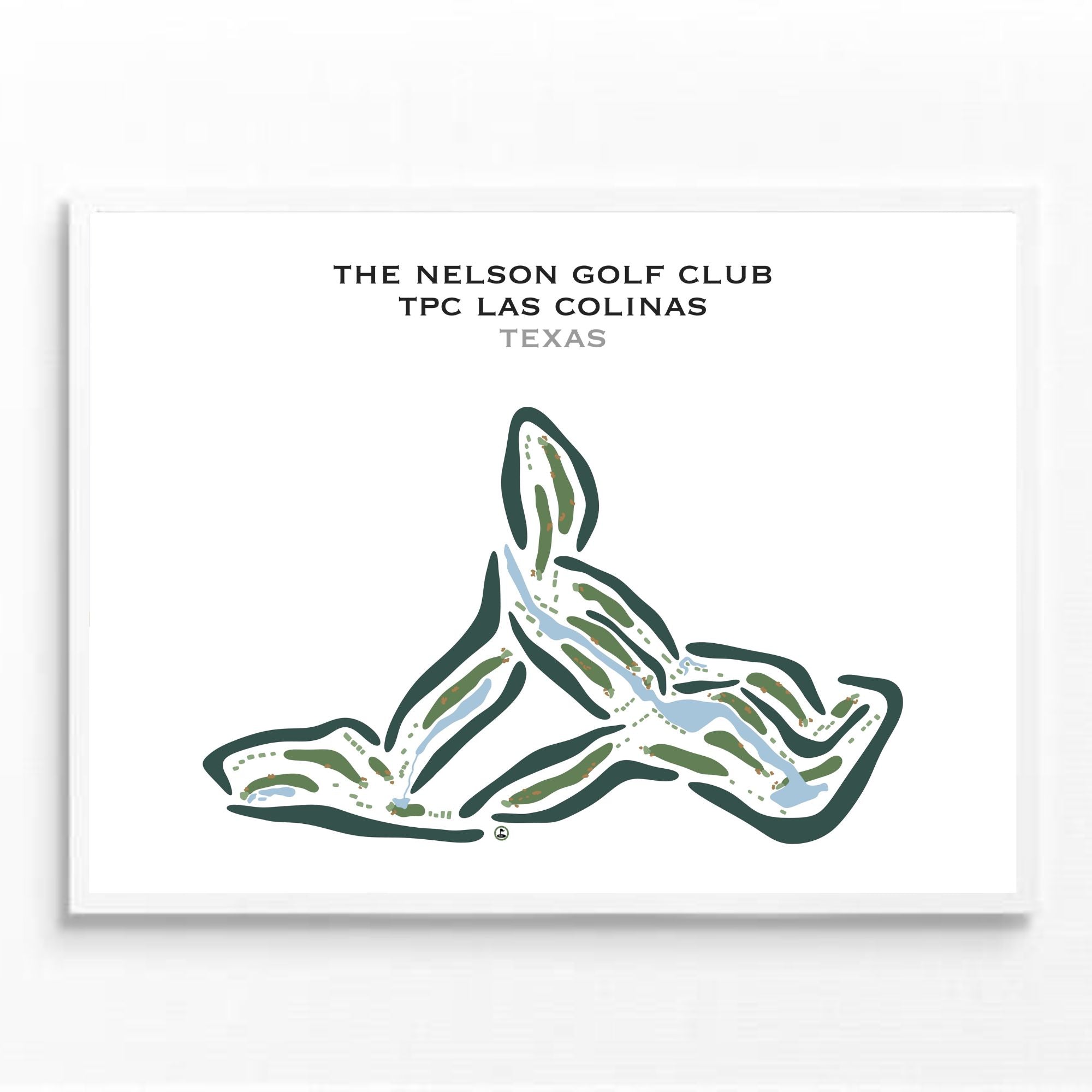 The Nelson Golf Club - TPC Las Colinas, Texas - Printed Golf Courses