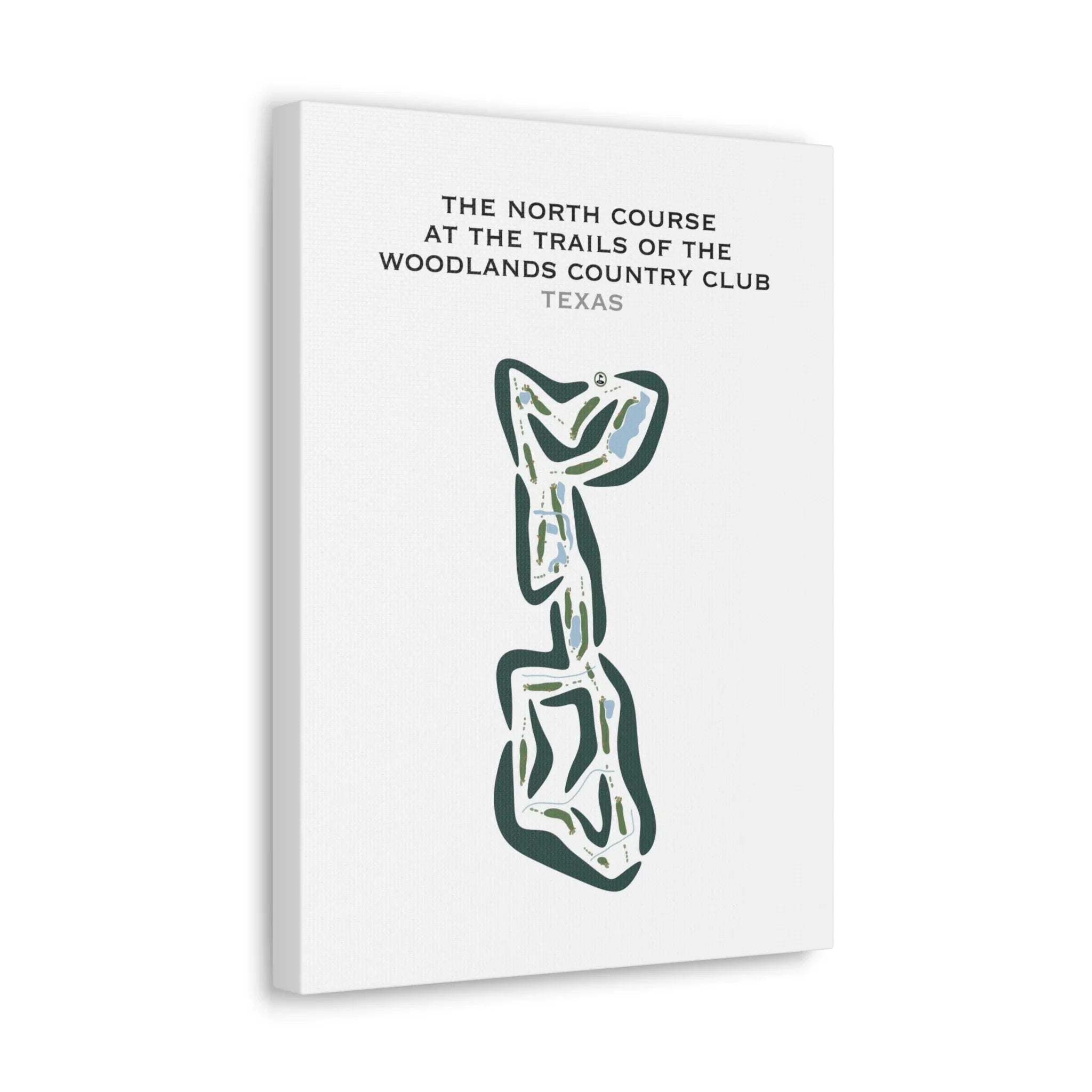 The North Course - The Golf Trails at The Woodlands, Texas - Printed Golf Courses
